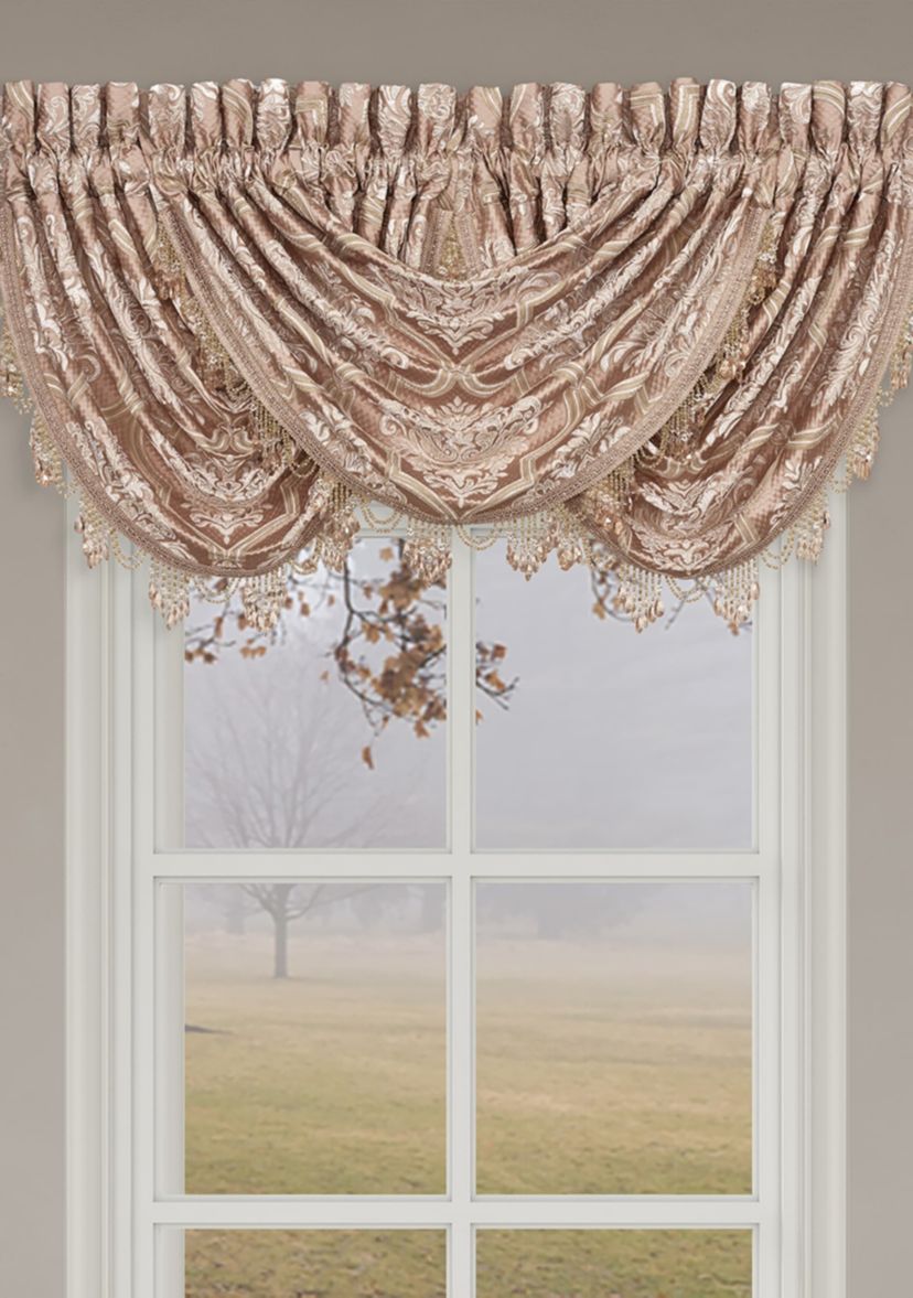 Rosewater Window Waterfall Valance