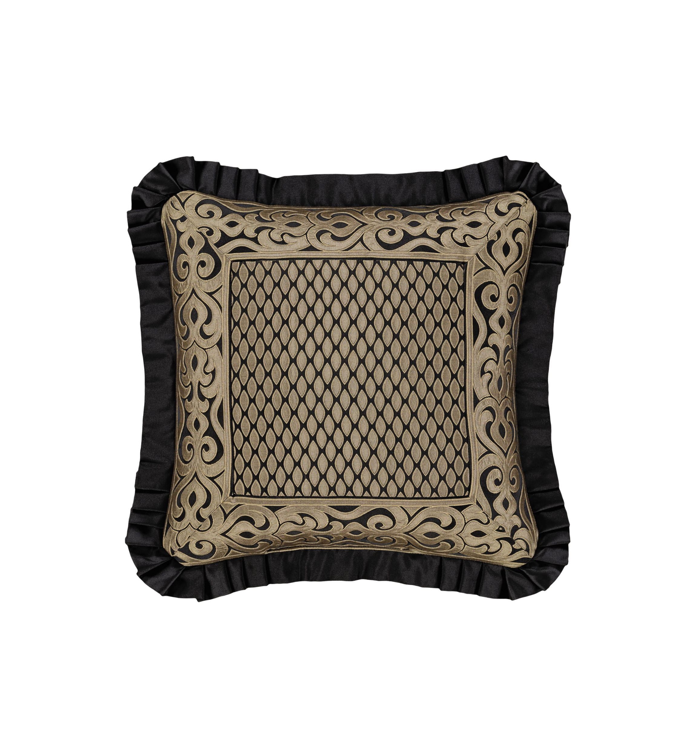 Bolero 20" Square Embellished Decorative Throw Pillow