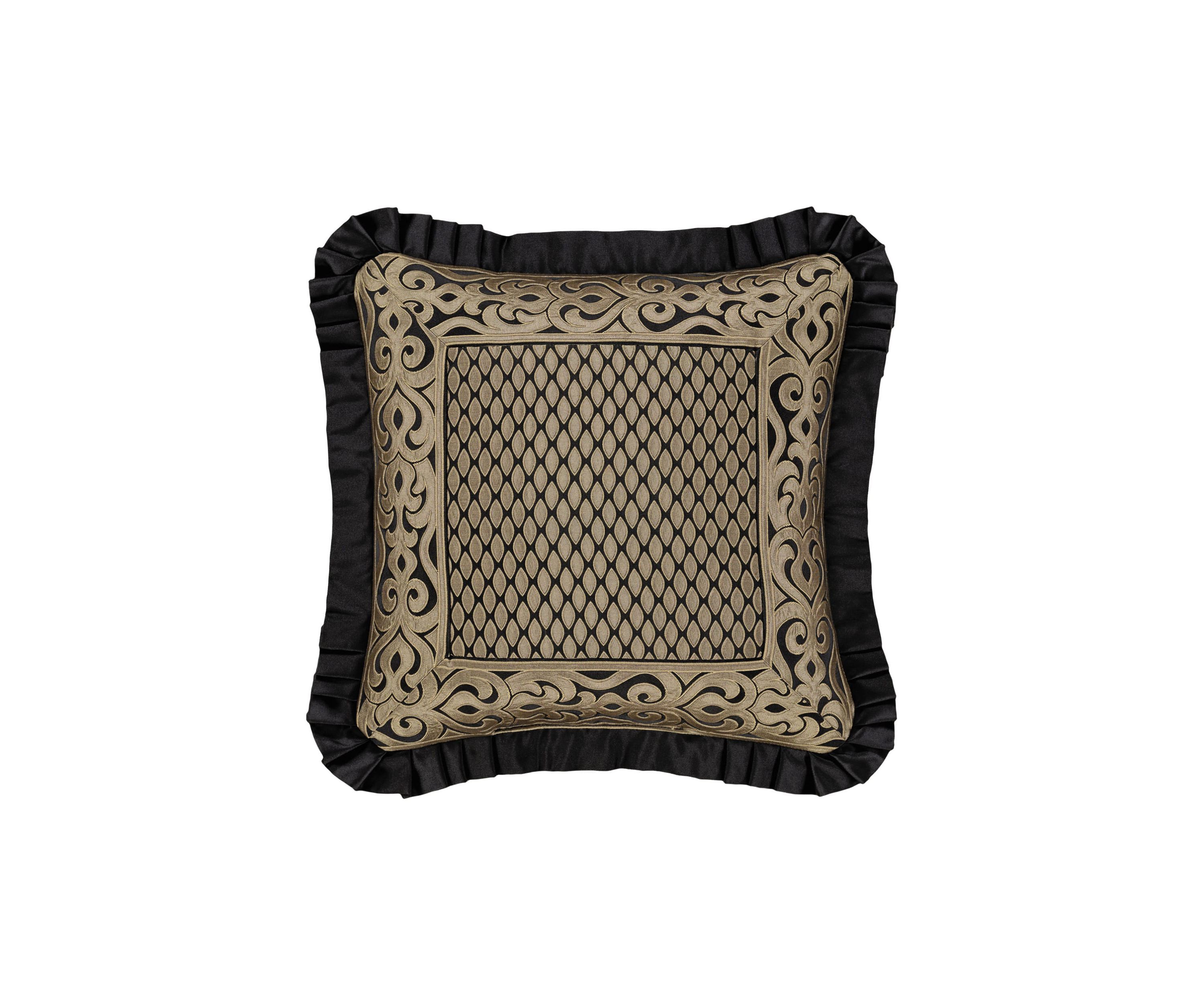 Bolero 20" Square Embellished Decorative Throw Pillow