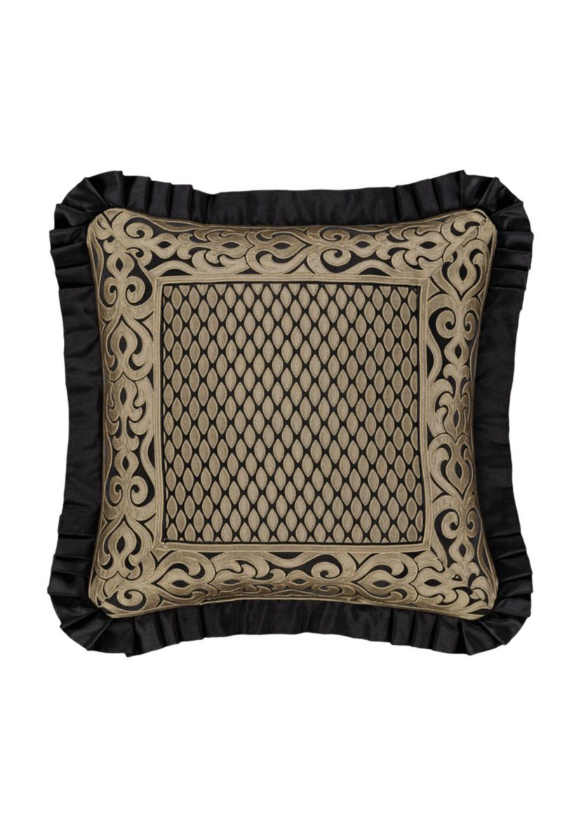 Bolero 20" Square Embellished Decorative Throw Pillow