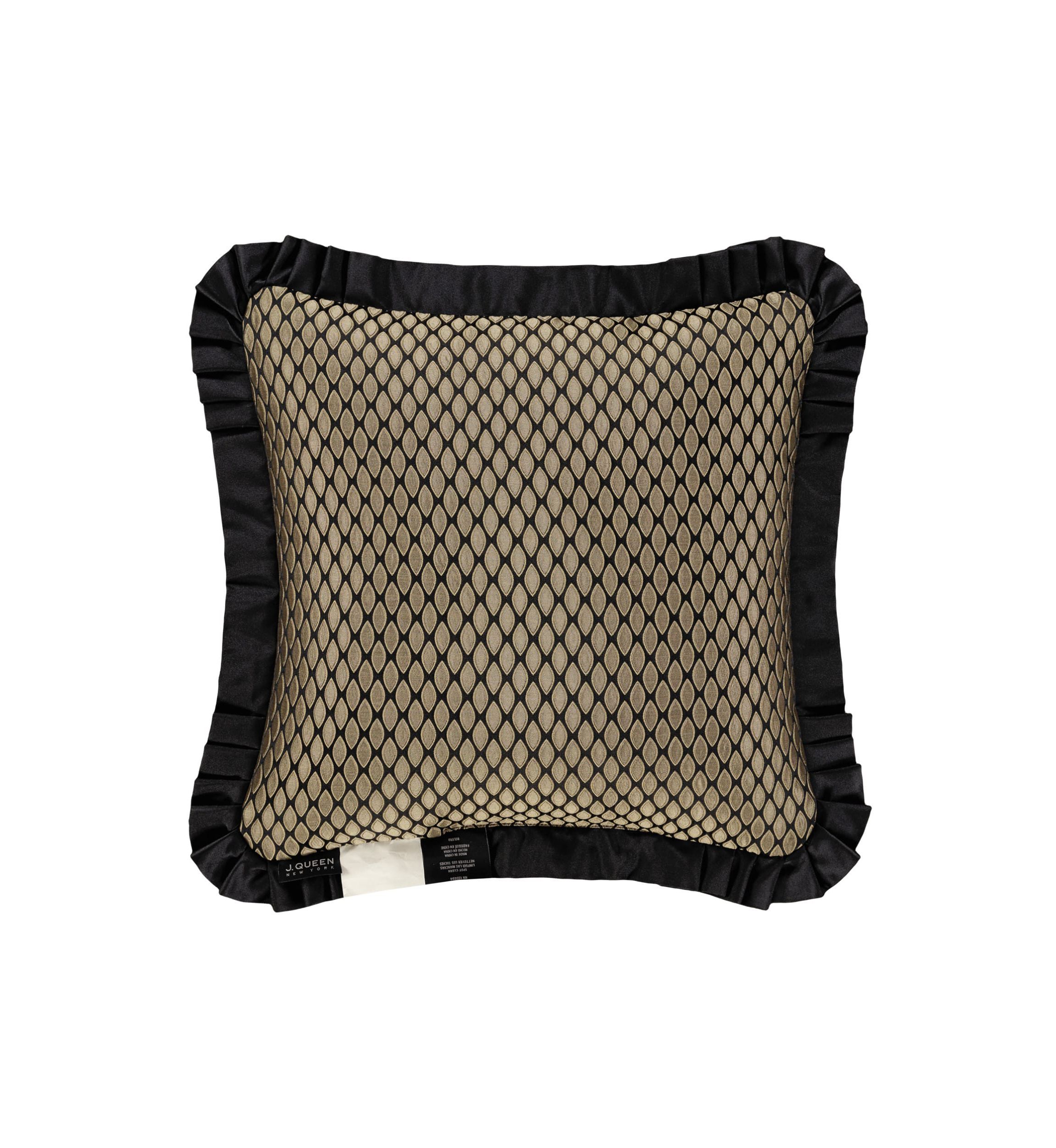 Bolero 20" Square Embellished Decorative Throw Pillow