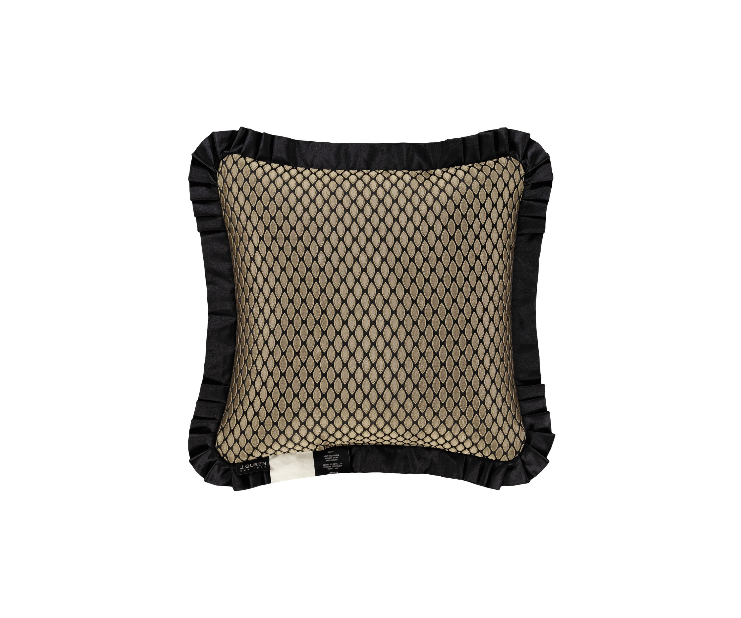 Bolero 20" Square Embellished Decorative Throw Pillow