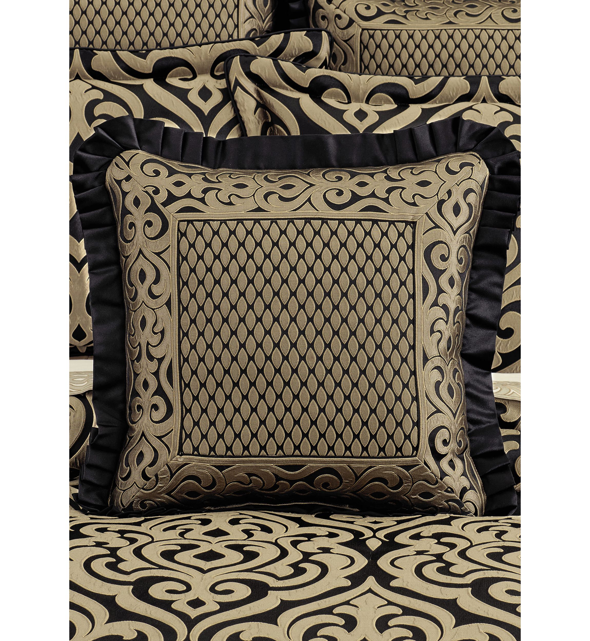 Bolero 20" Square Embellished Decorative Throw Pillow