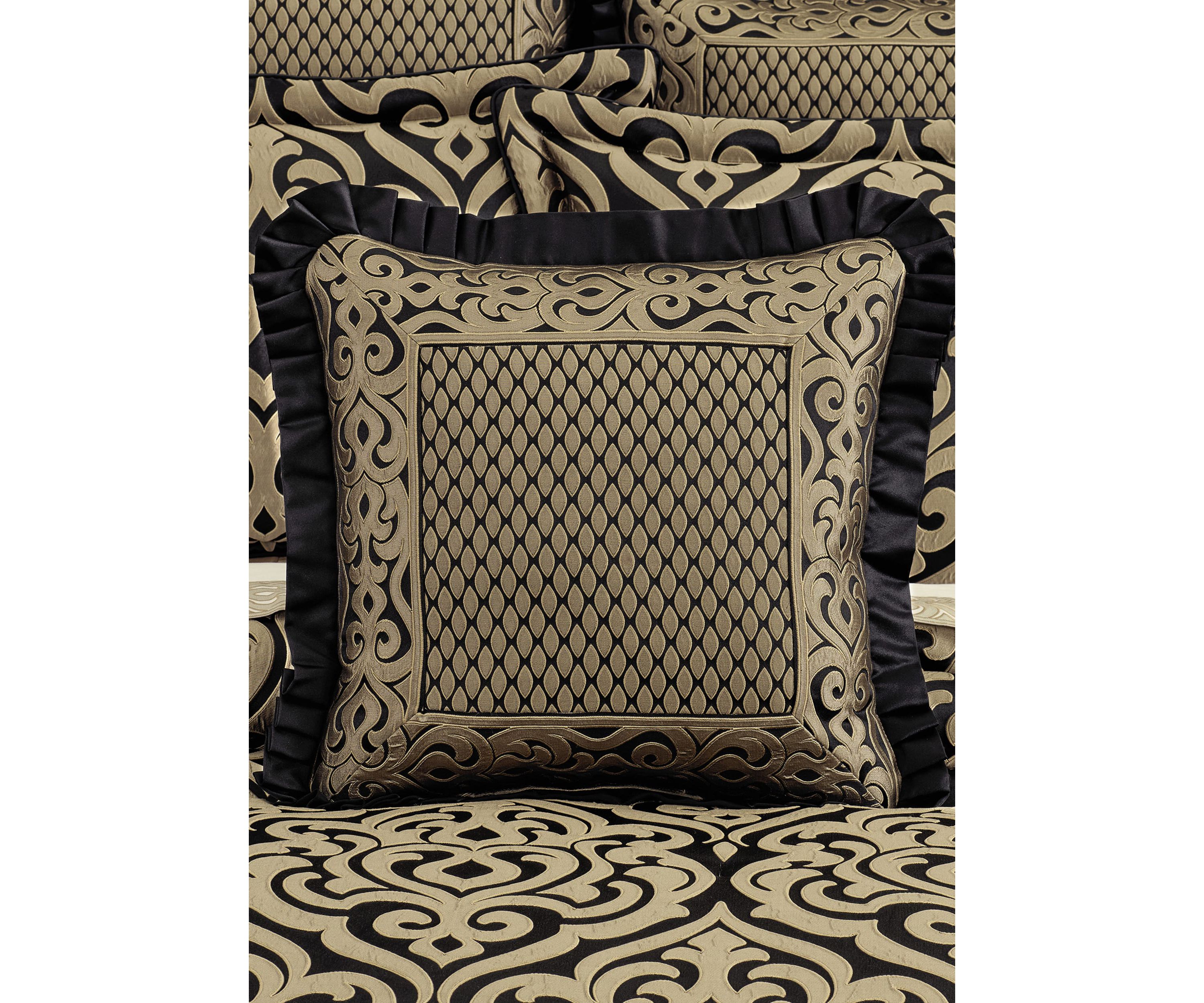 Bolero 20" Square Embellished Decorative Throw Pillow