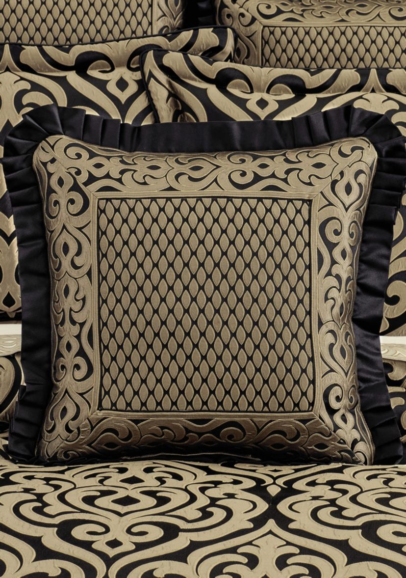 Bolero 20" Square Embellished Decorative Throw Pillow