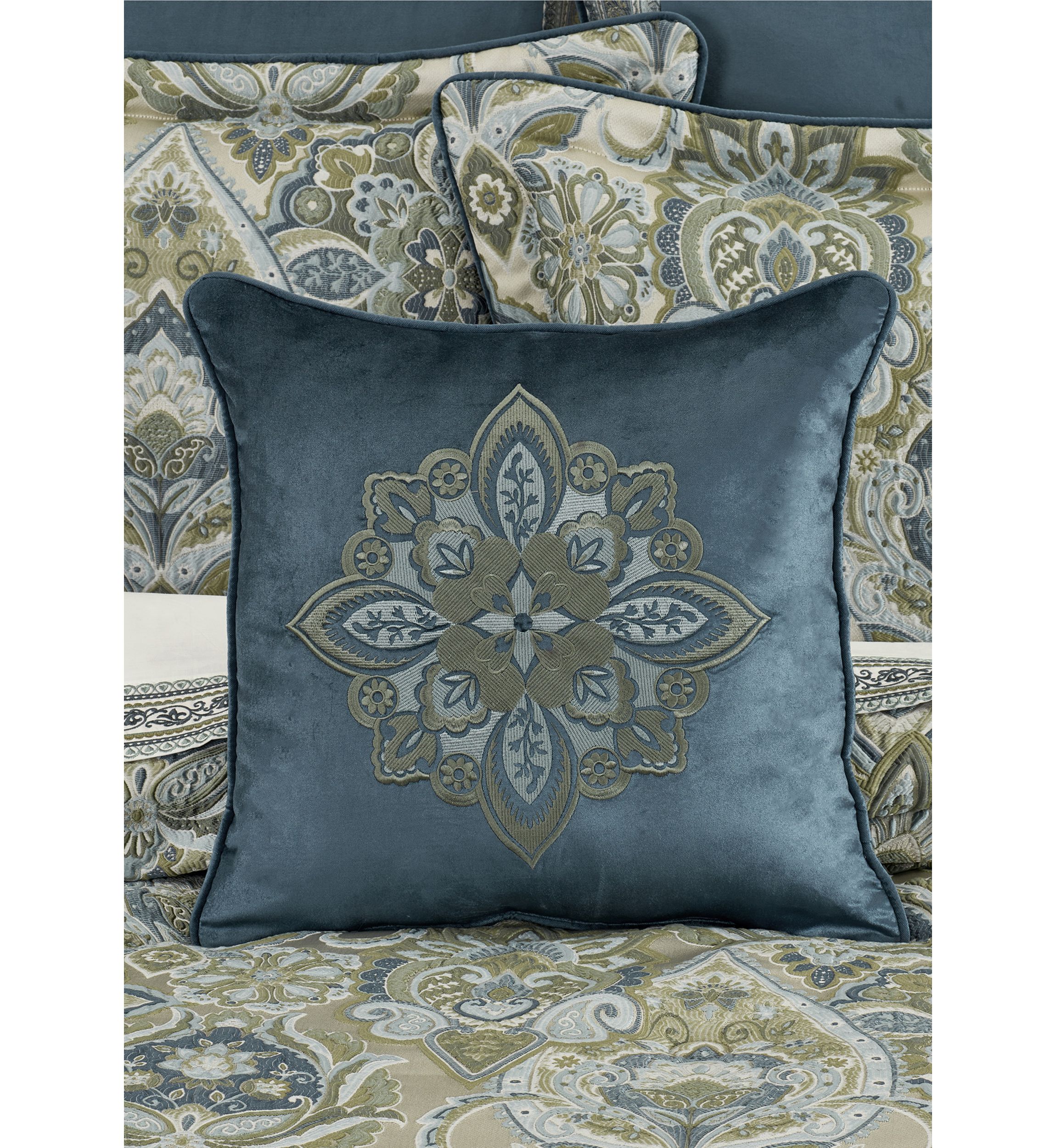 Avellino 18" Square Decorative Throw Pillow