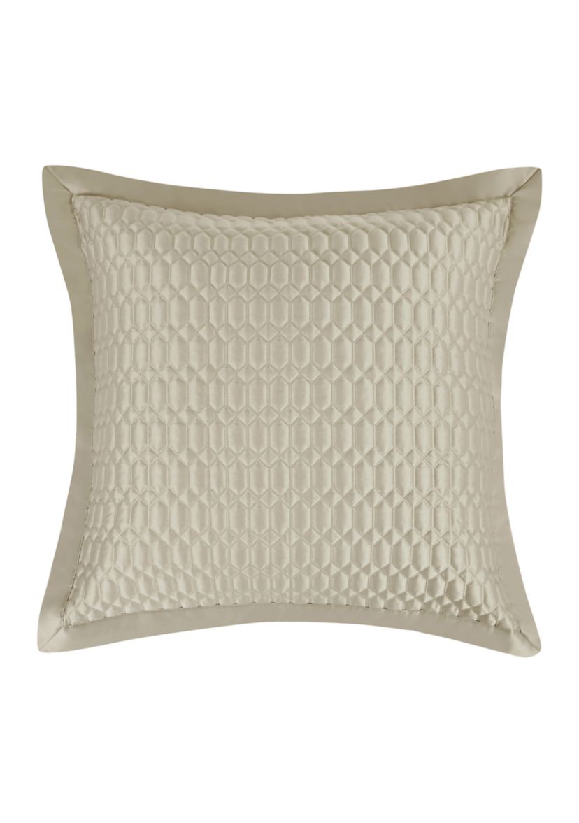 Brilliance 20" Square Quilted Decorative Throw Pillow