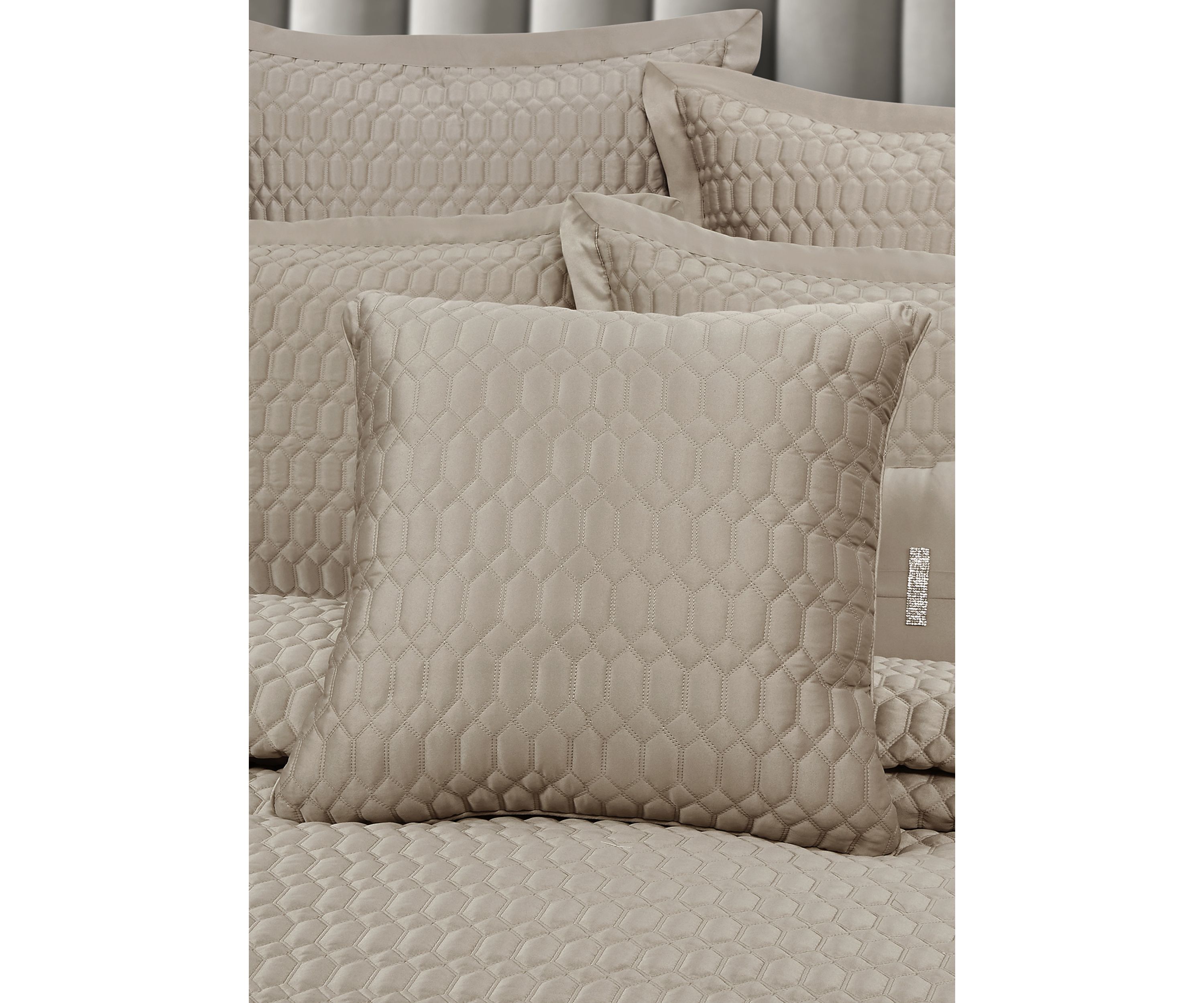 Brilliance 20" Square Quilted Decorative Throw Pillow