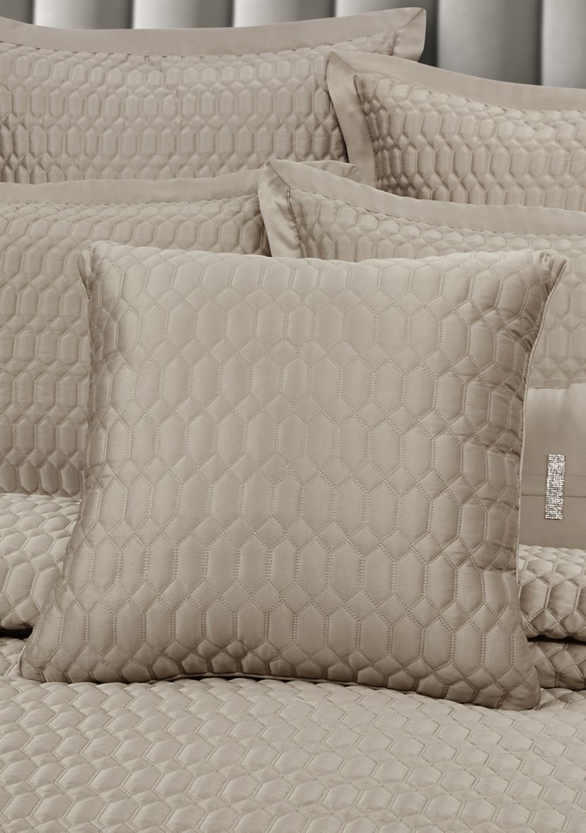 Brilliance 20" Square Quilted Decorative Throw Pillow