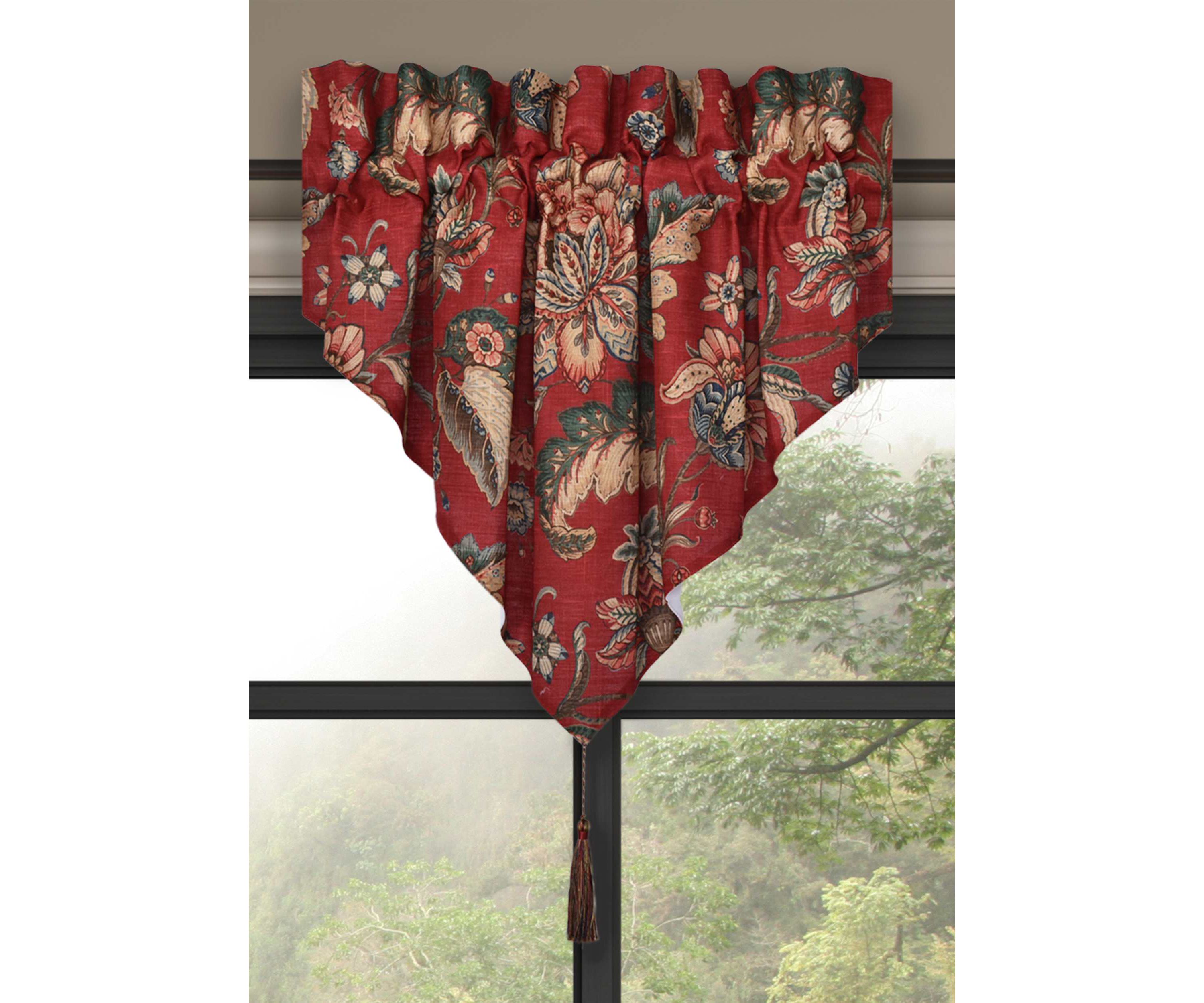 Enchanted Garden Window Ascot Valance