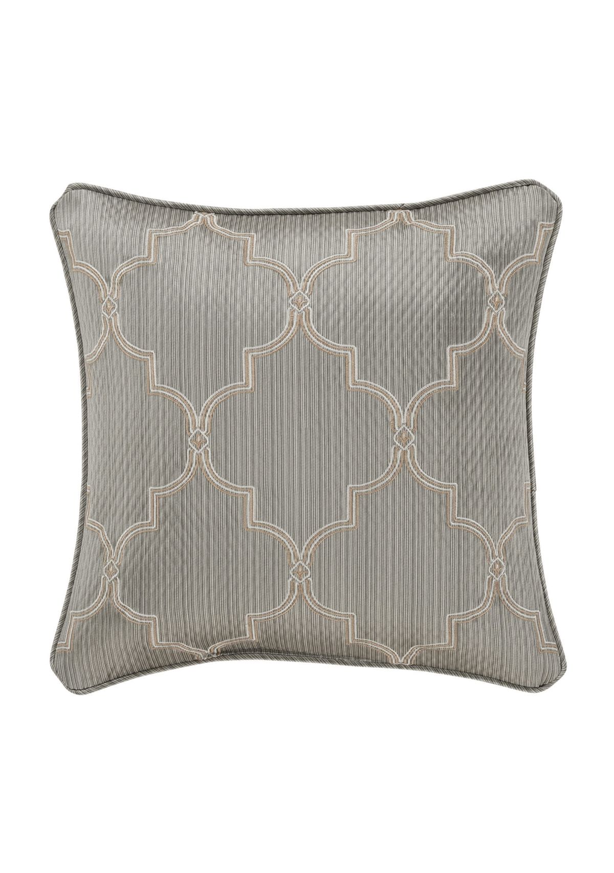 Martina 18" Square Embellished Decorative Throw Pillow