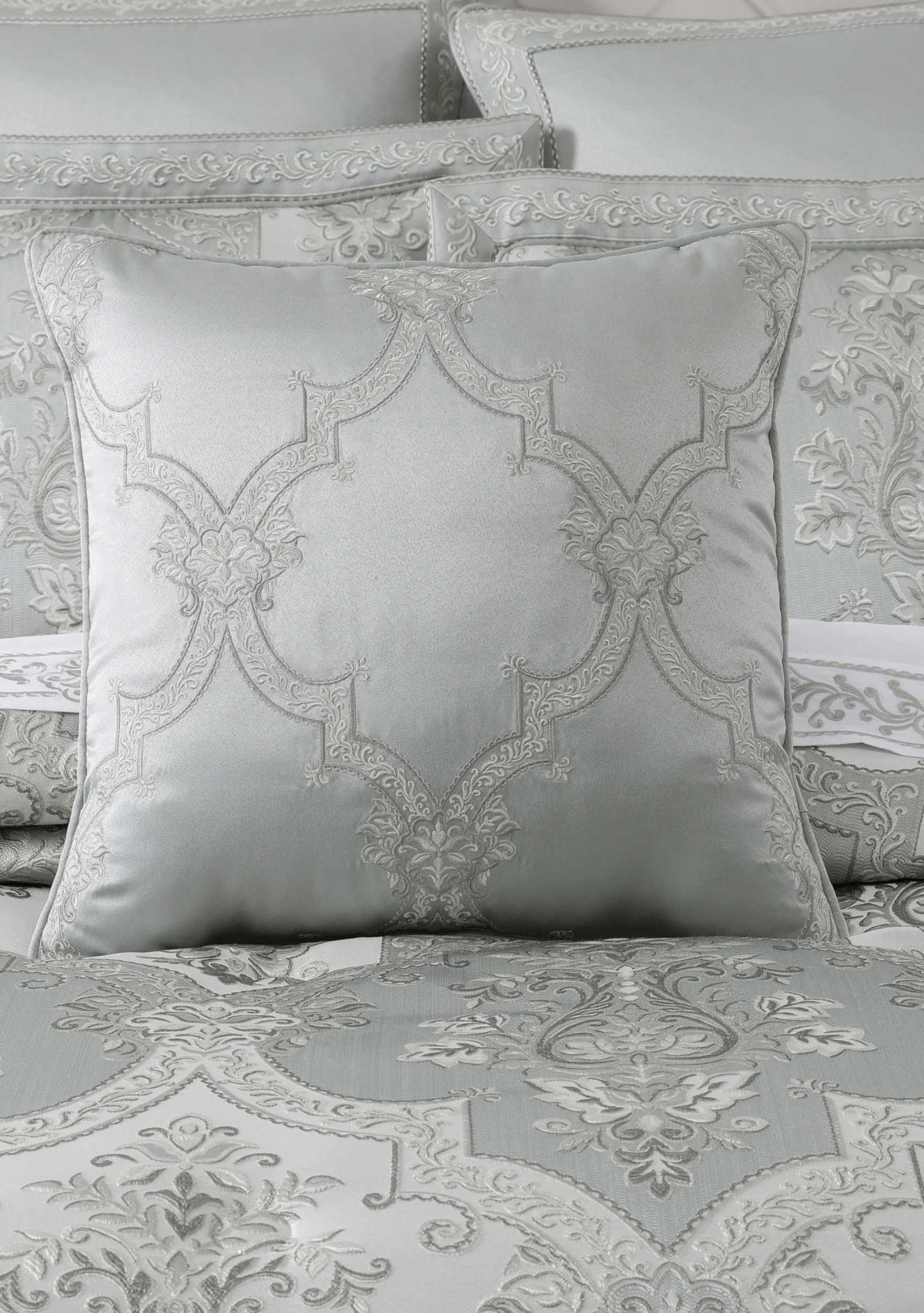 Sondra 20" Square Embellished Decorative Throw Pillow