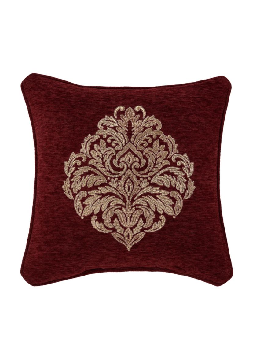 Laurenza 18" Square Embellished Decorative Throw Pillow