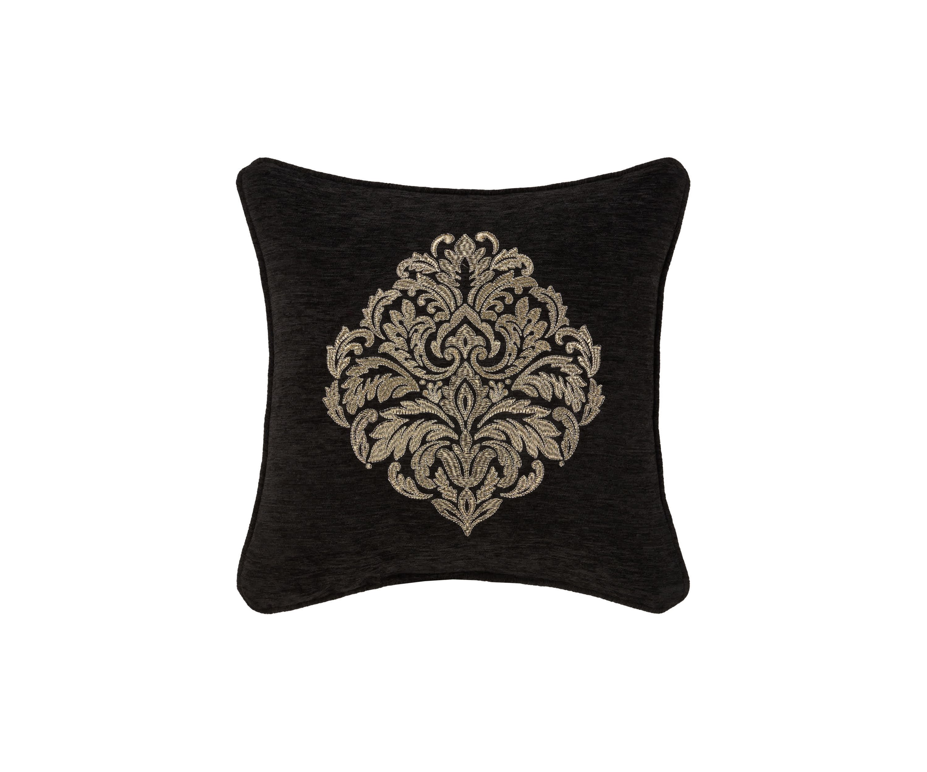 Laurenza 18" Square Embellished Decorative Throw Pillow