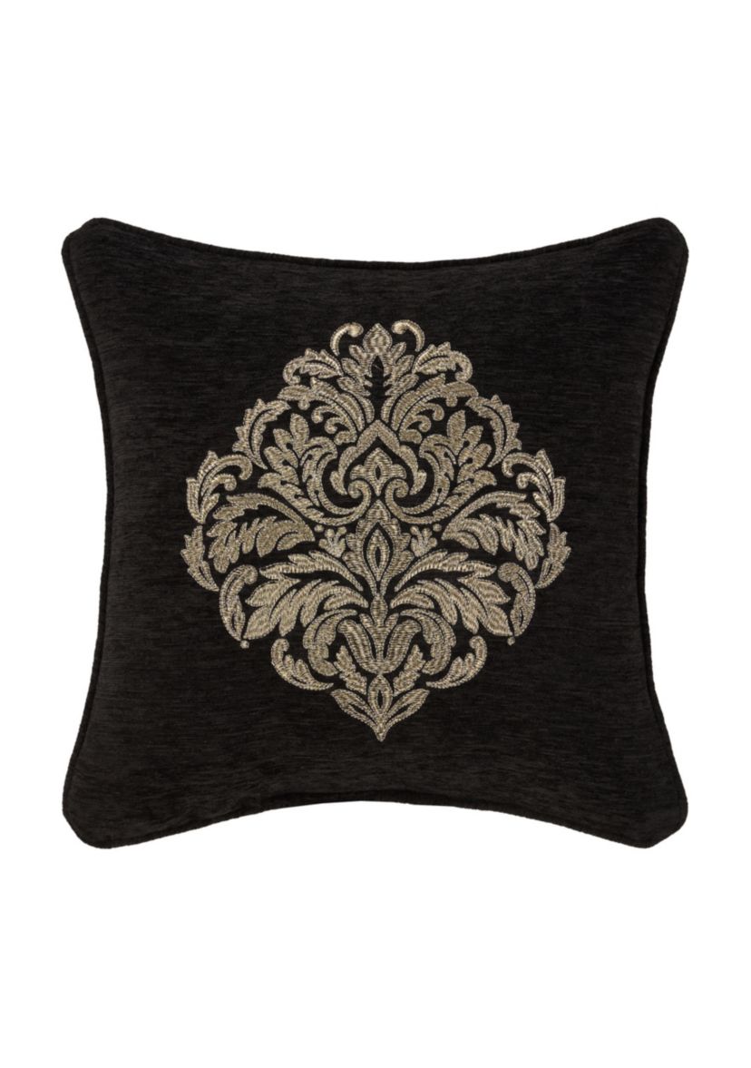 Laurenza 18" Square Embellished Decorative Throw Pillow