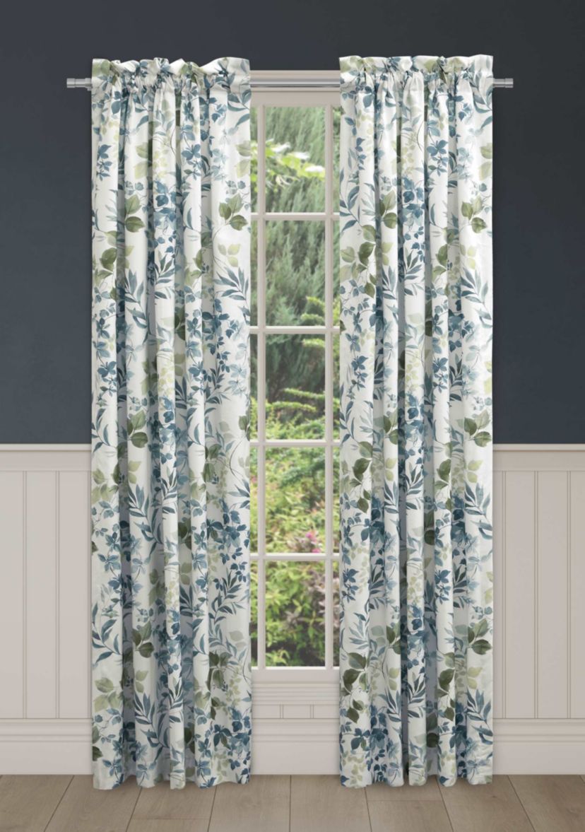 Evergreen Drapery Panel Pair