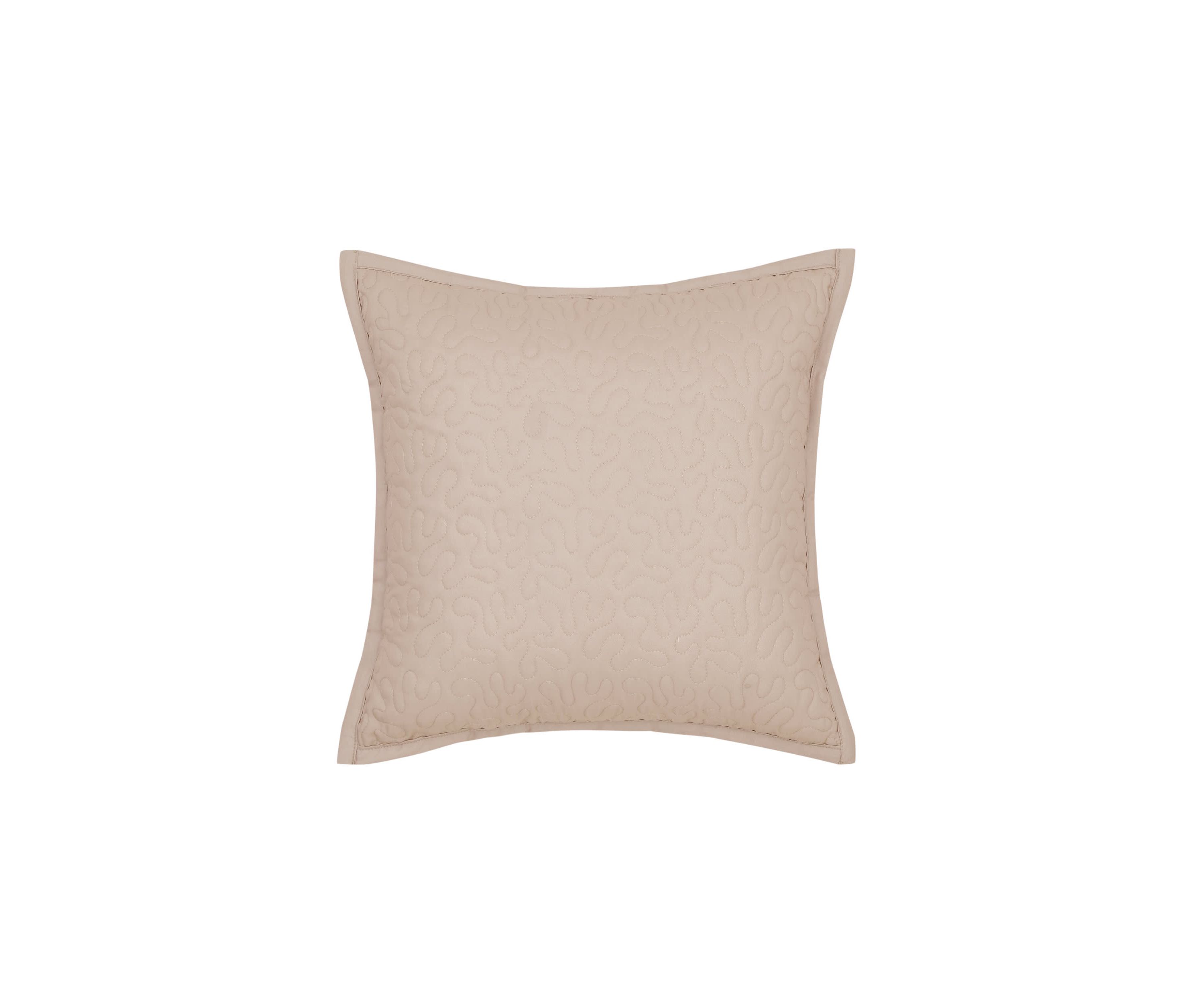 Rosewood 16" Square Quilted Decorative Throw Pillow