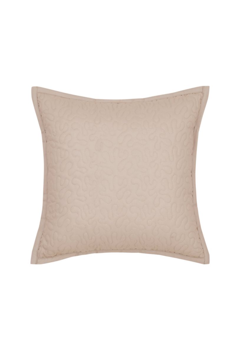 Rosewood 16" Square Quilted Decorative Throw Pillow