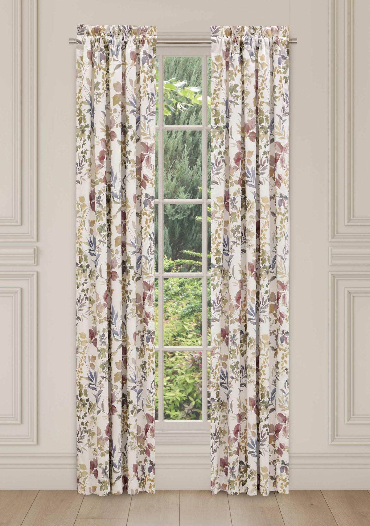 Rosewood Drapery Panel Pair