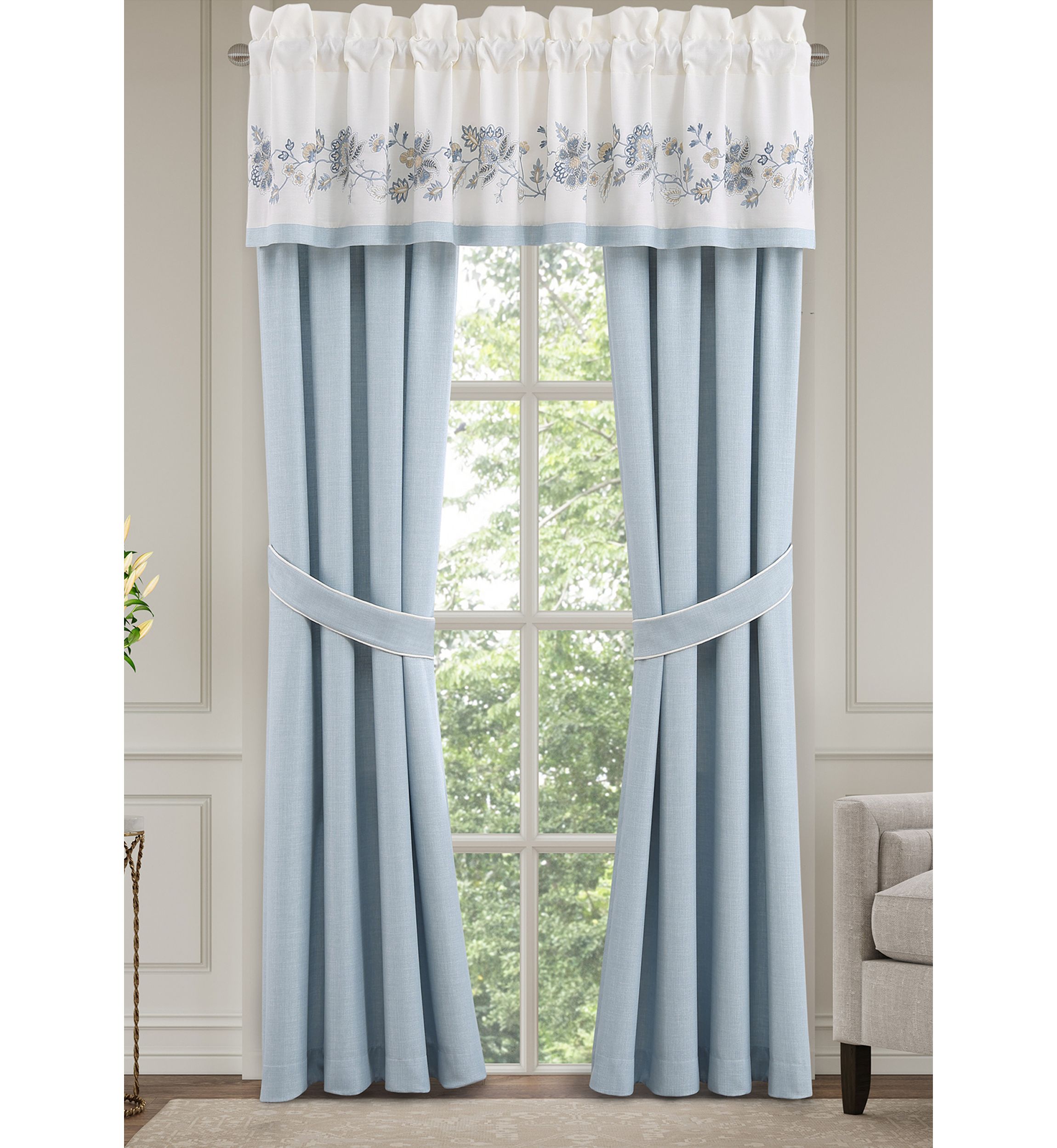 Garden Bloom Window Straight Valance