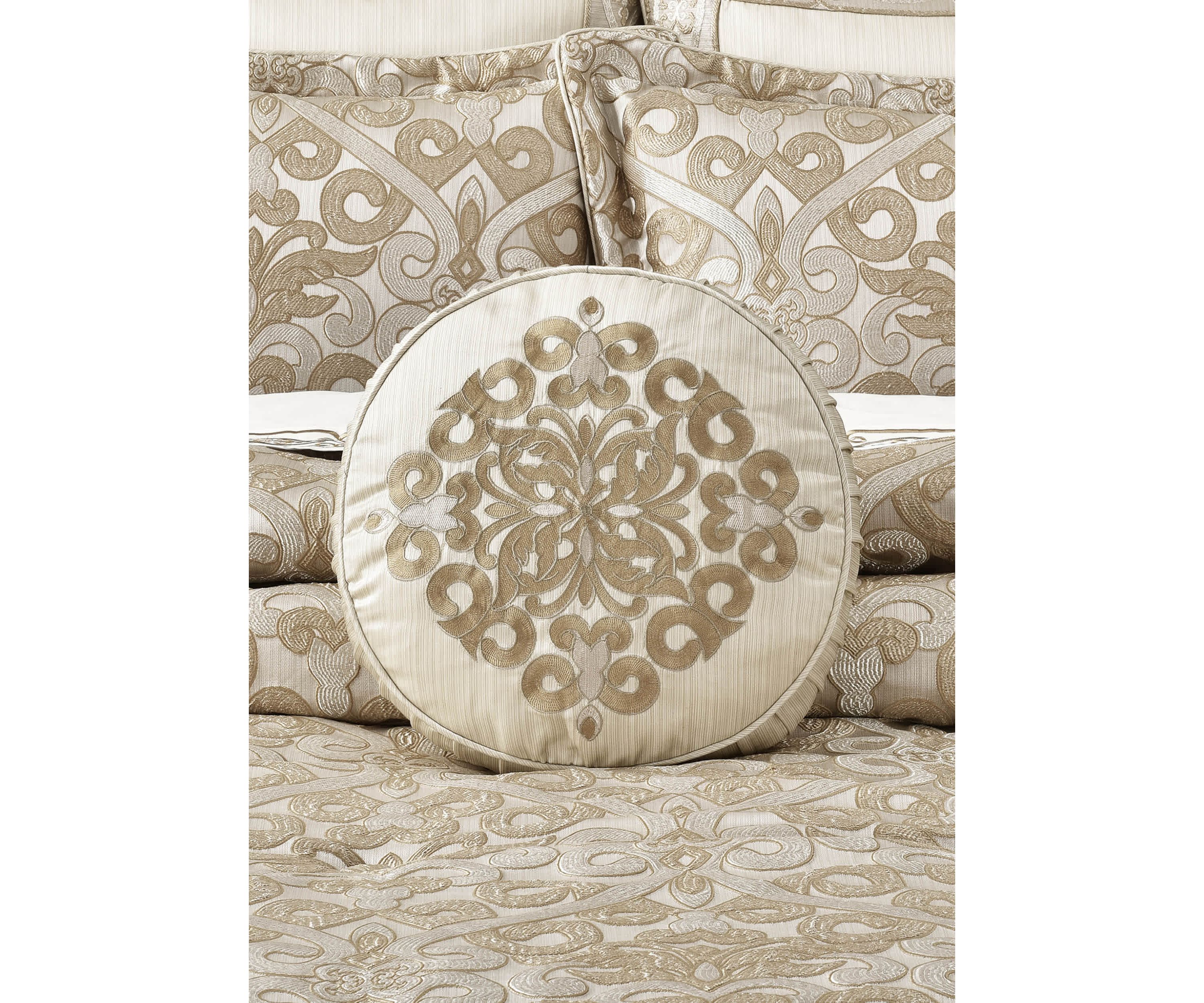 Amaretto Round Decorative Throw Pillow