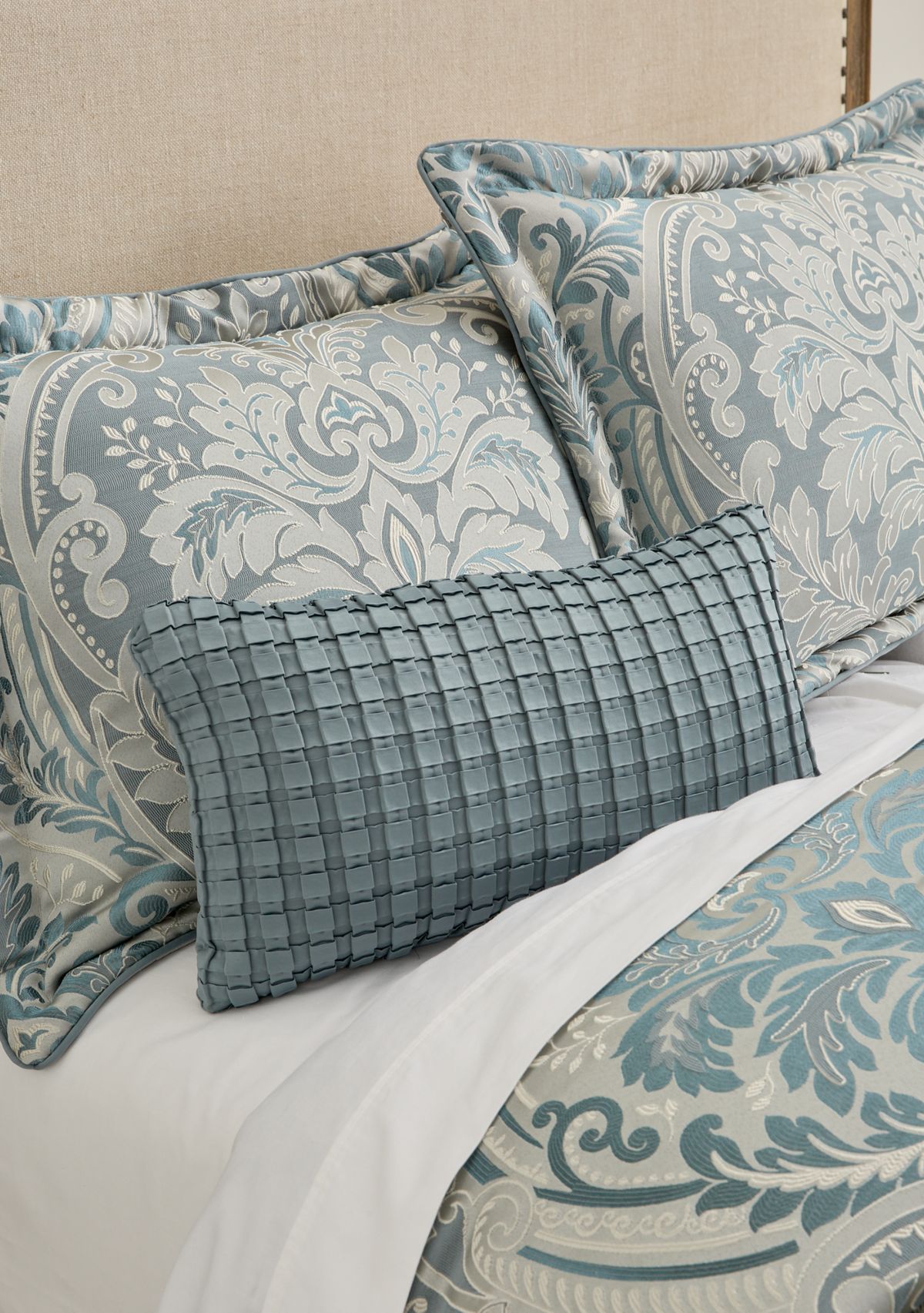 Renata Teal Throw Pillow