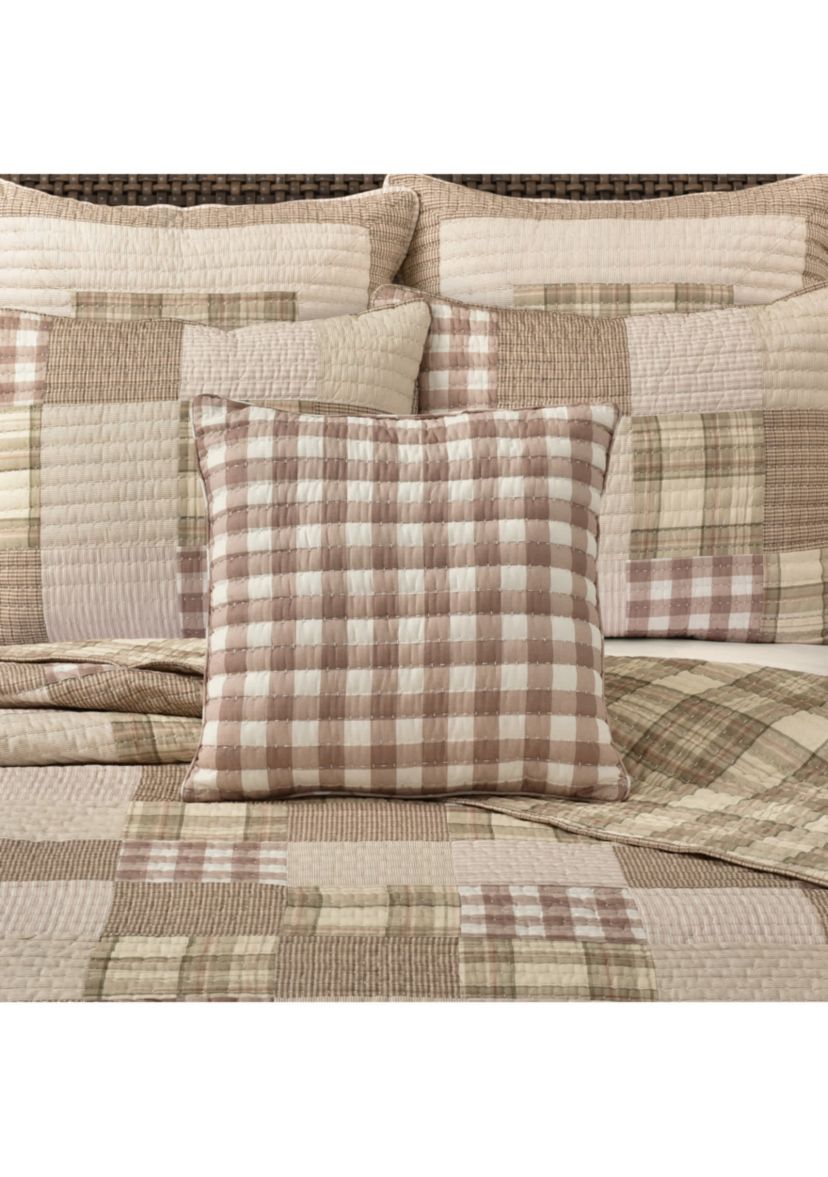 Mayfair Quilt 18" Square Quilted Decorative Throw Pillow