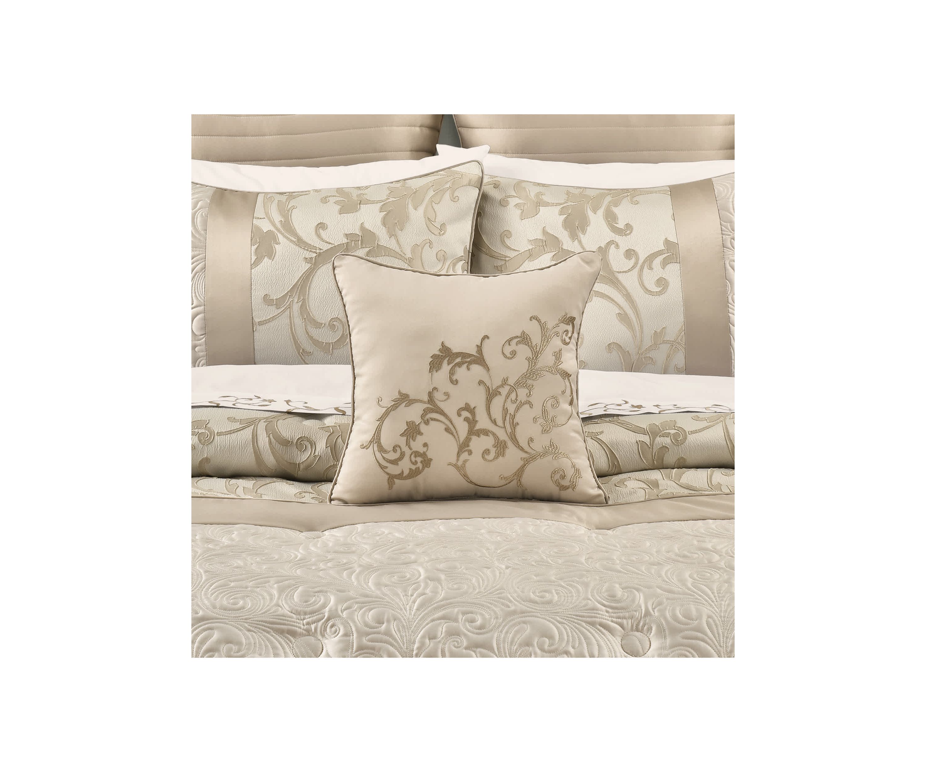 Spectra 16" Square Embellished Decorative Throw  Pillow