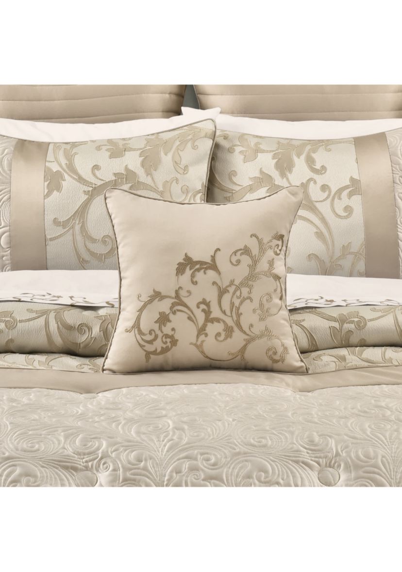 Spectra 16" Square Embellished Decorative Throw  Pillow