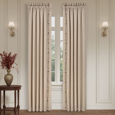 J. Queen New York THE GROVE 84" WINDOW PANEL PAIR, Red, 50-in. W x 84-in. L