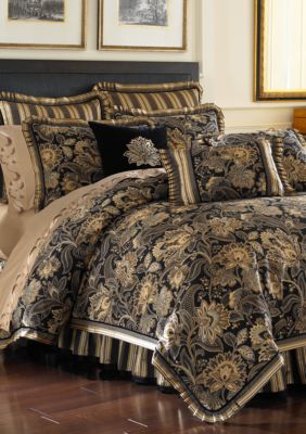 Albany Jacobean Damask Comforter Set Luxury Bedding by J Queen New York