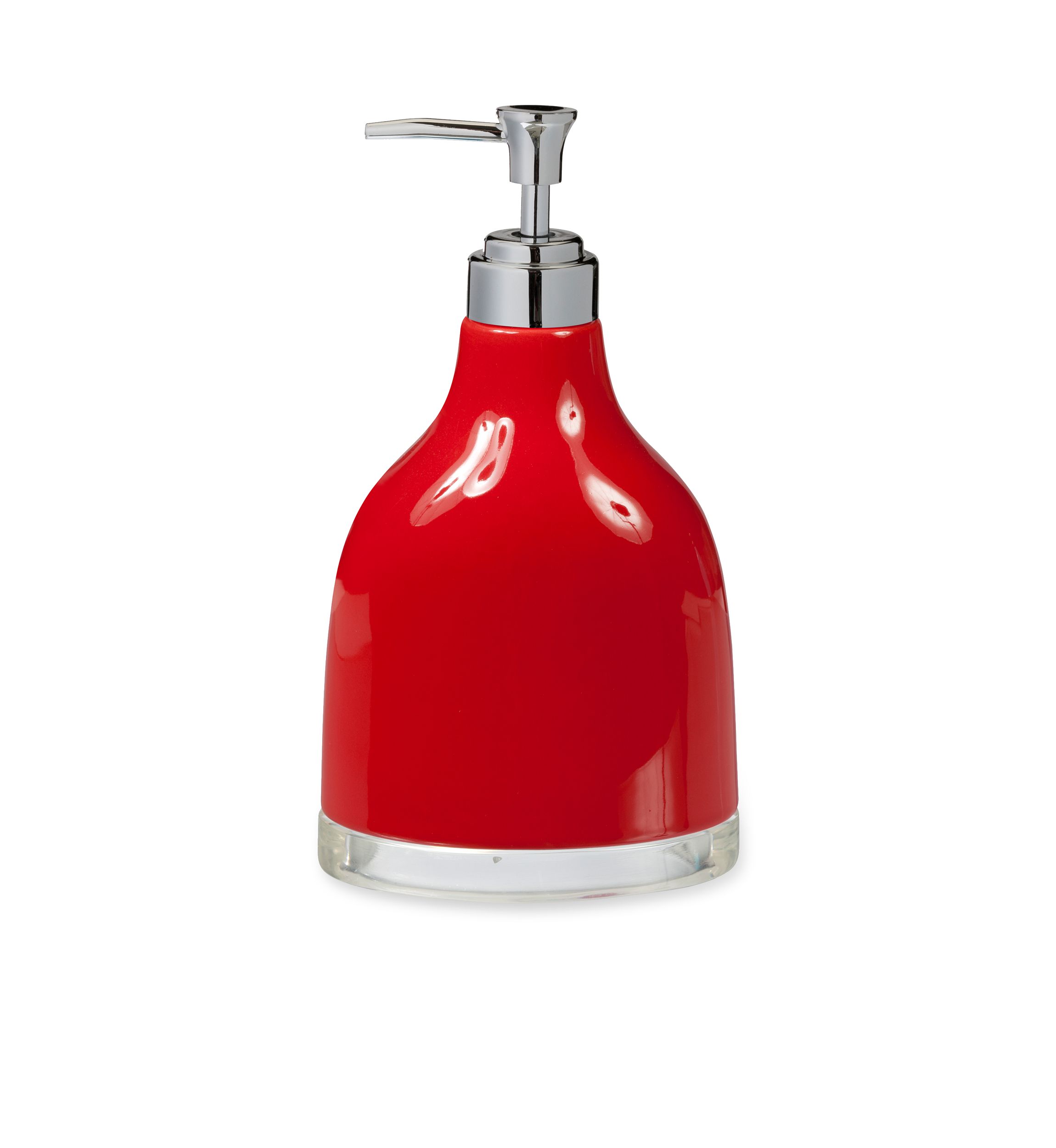 GEM Red Lotion Dispenser 4.12-in. x 2.6-in. x 7.5-in.