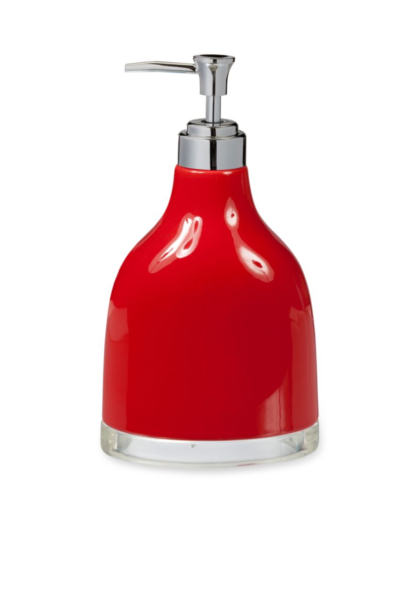 GEM Red Lotion Dispenser 4.12-in. x 2.6-in. x 7.5-in.