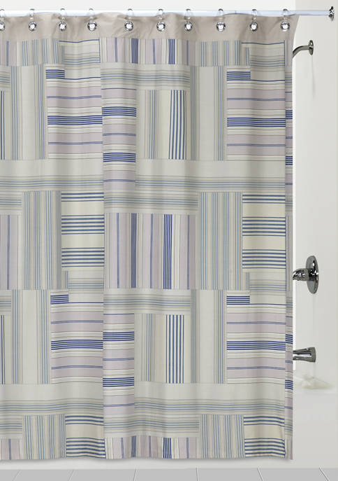 Creative Bath Ticking Stripe Shower, Black Ticking Stripe Shower Curtain