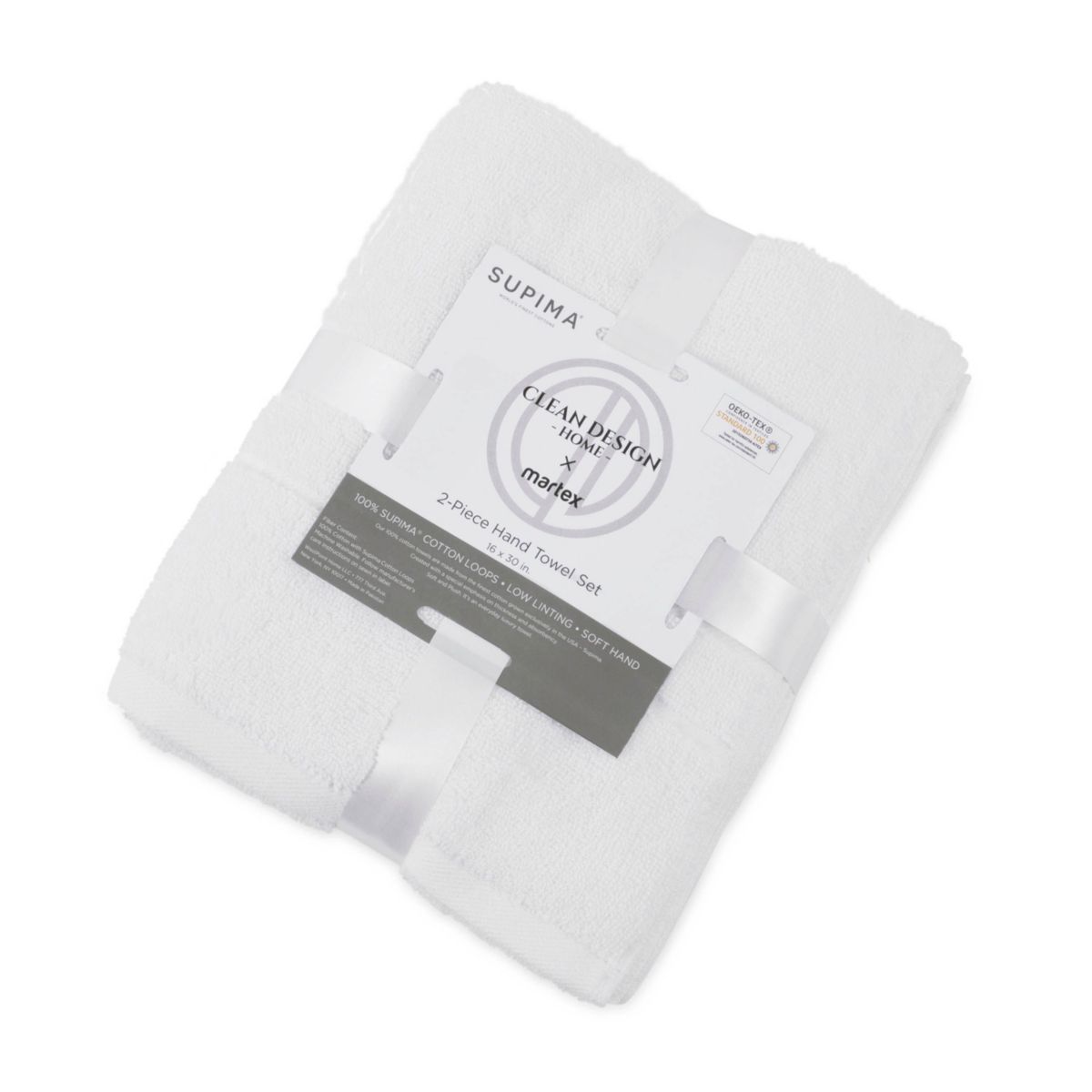 Supima 2-Pack Hand Towel Set