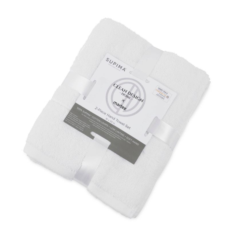 Supima 2-Pack Hand Towel Set