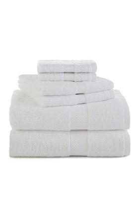 crown ivy sculpted dot hygro cotton bath towel collectio