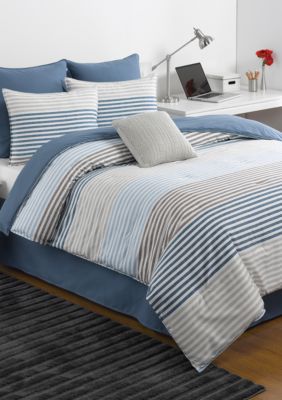 Izod Chambray Stripe Comforter Set Belk