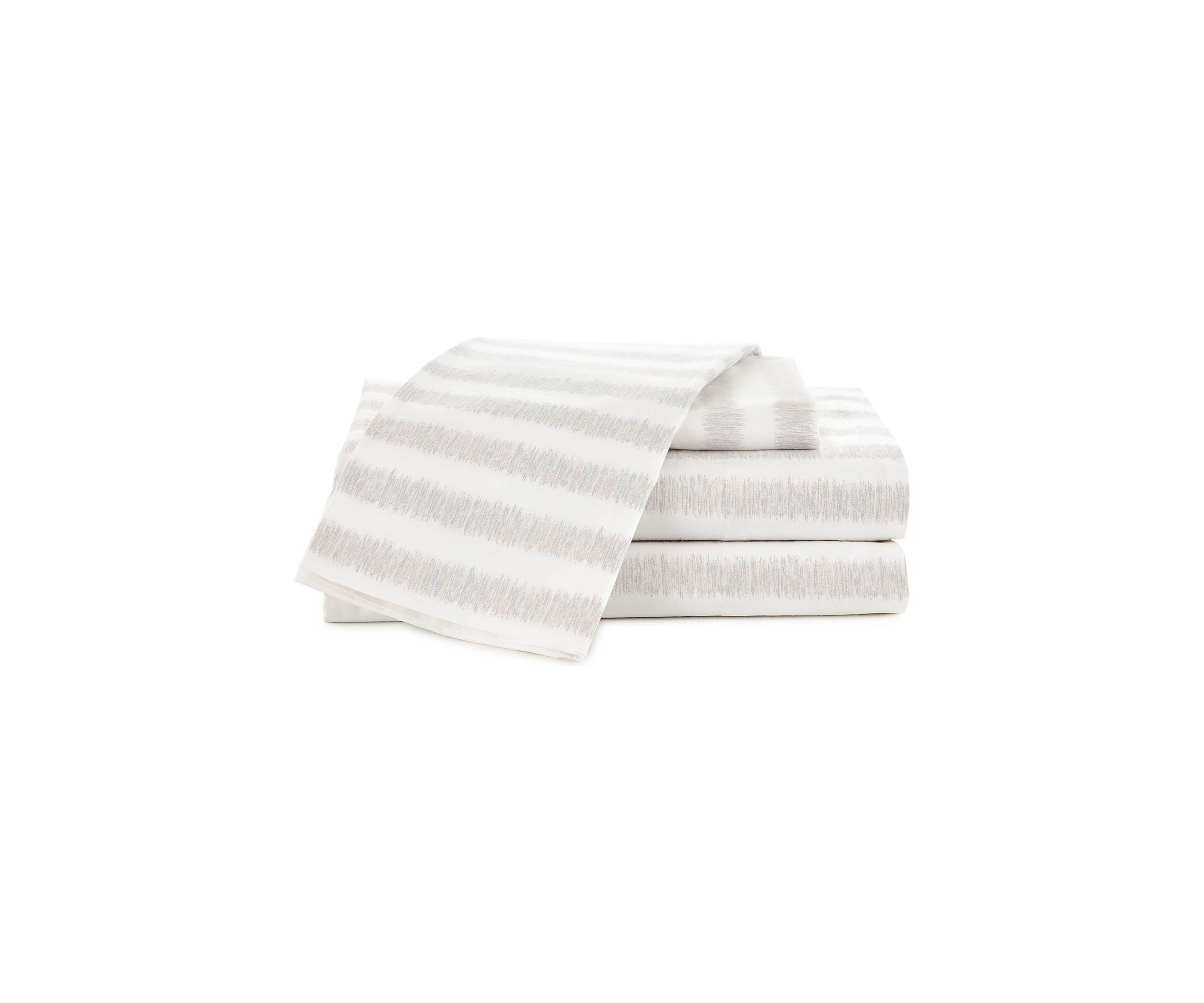 Whisper Stripe Gray Sheet Set