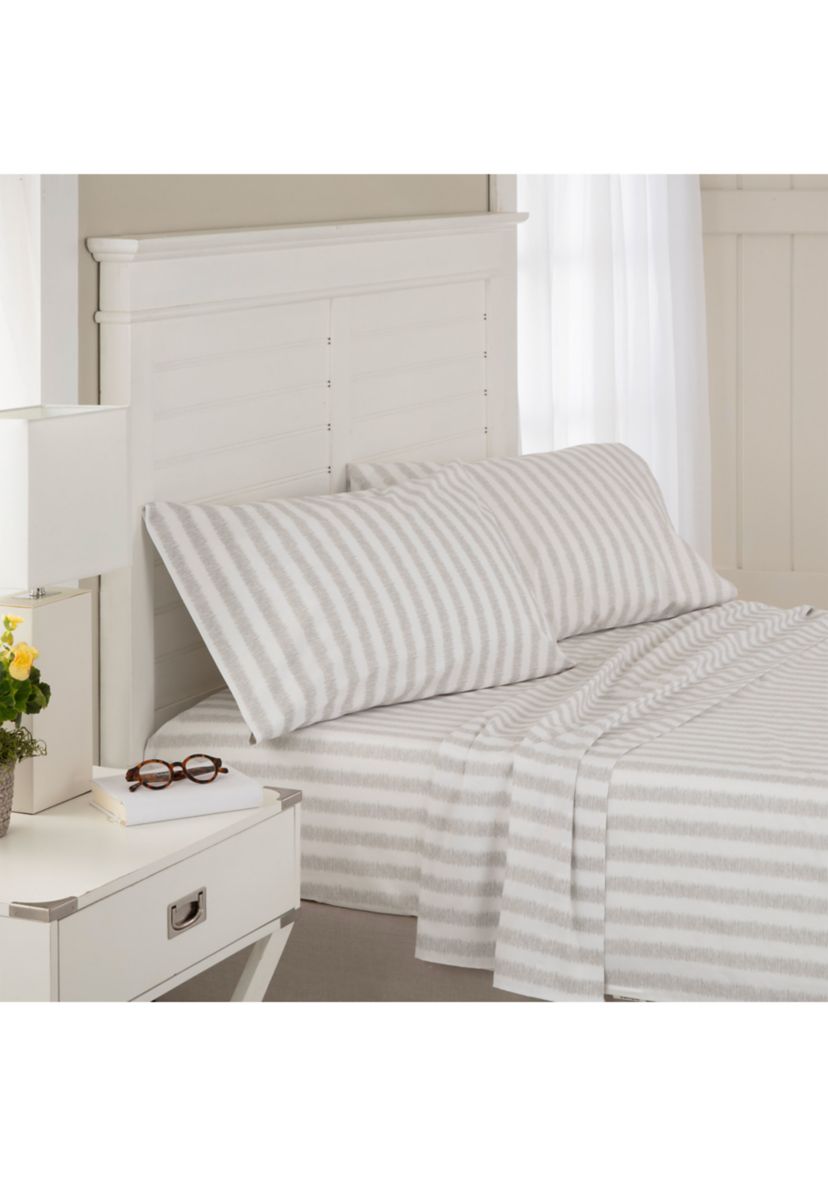 Whisper Stripe Gray Sheet Set