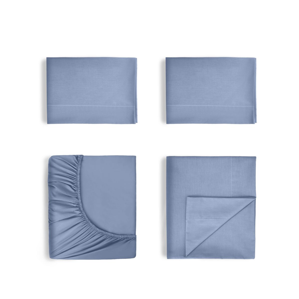 Solid Cotton Sateen Sheet Set
