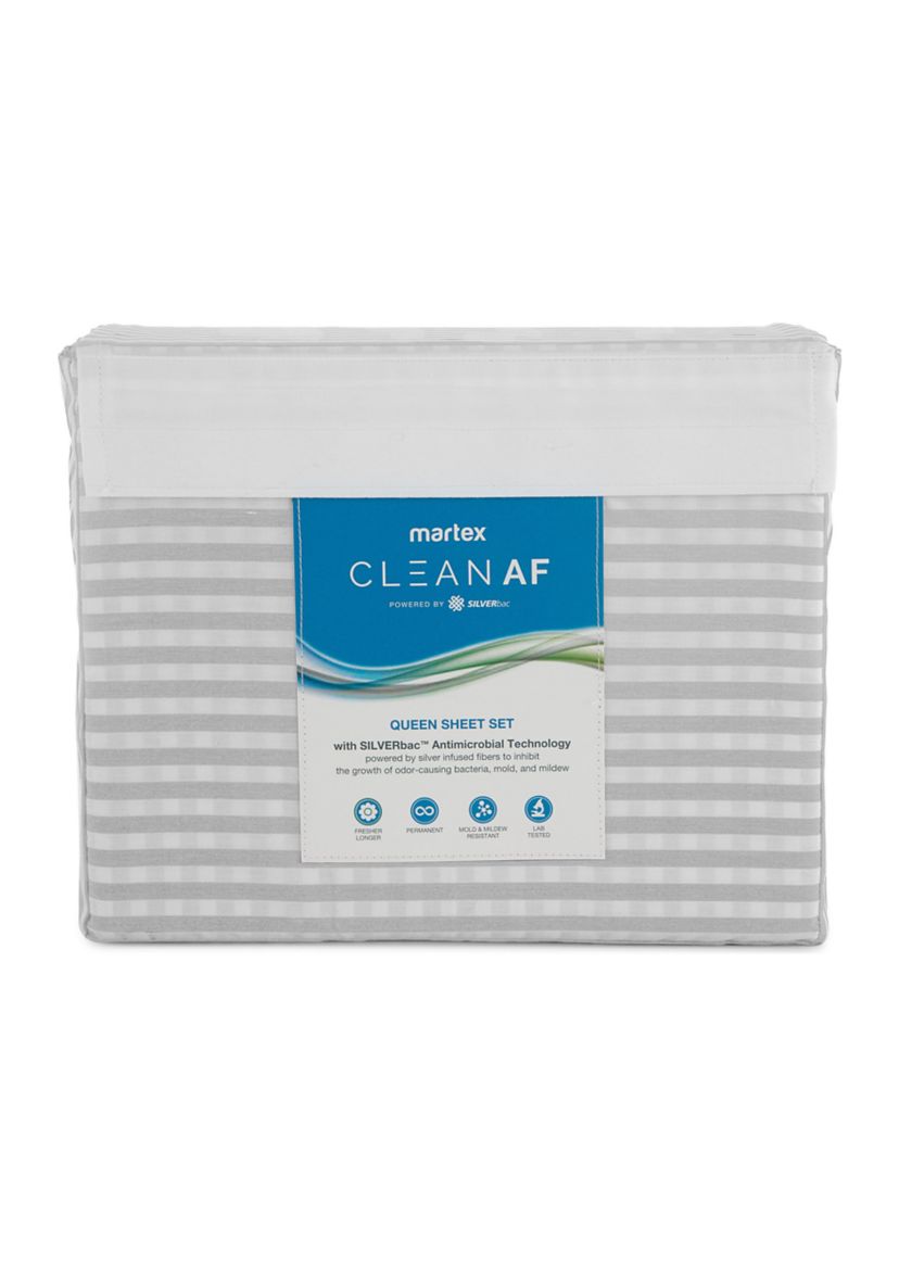 Clean AF Pinstripe Sheet Set