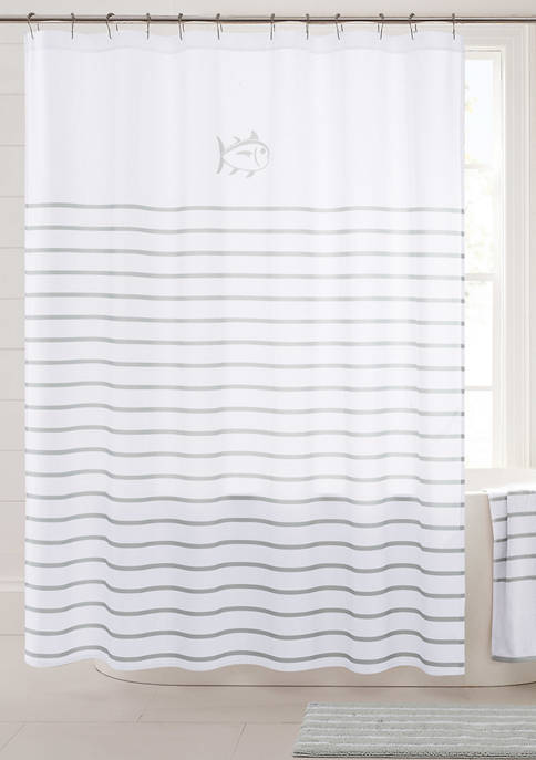Amy Sia Southern Tide Breton Shower Curtain