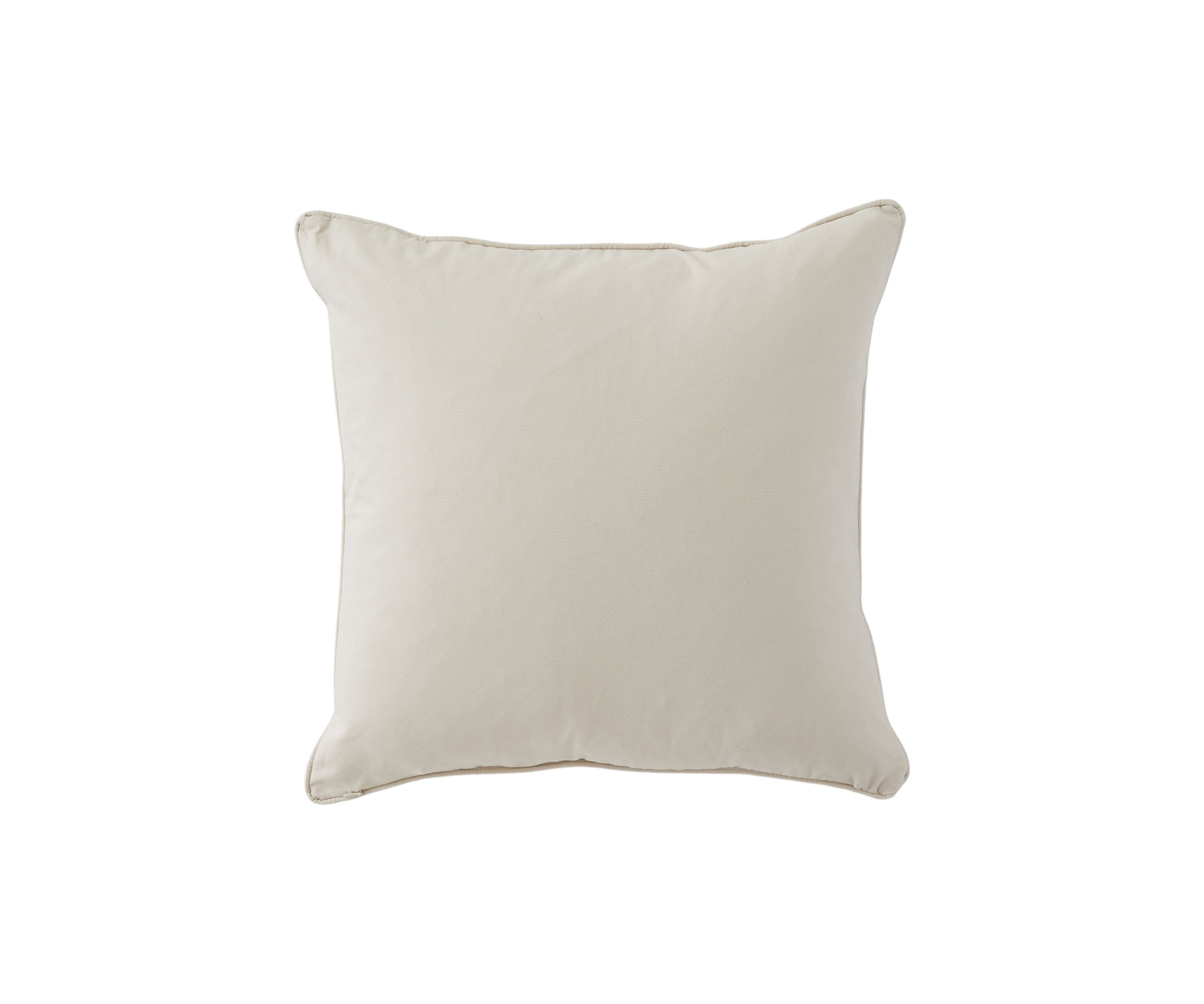  Chambray Stripe Square Blue Decorative Pillow