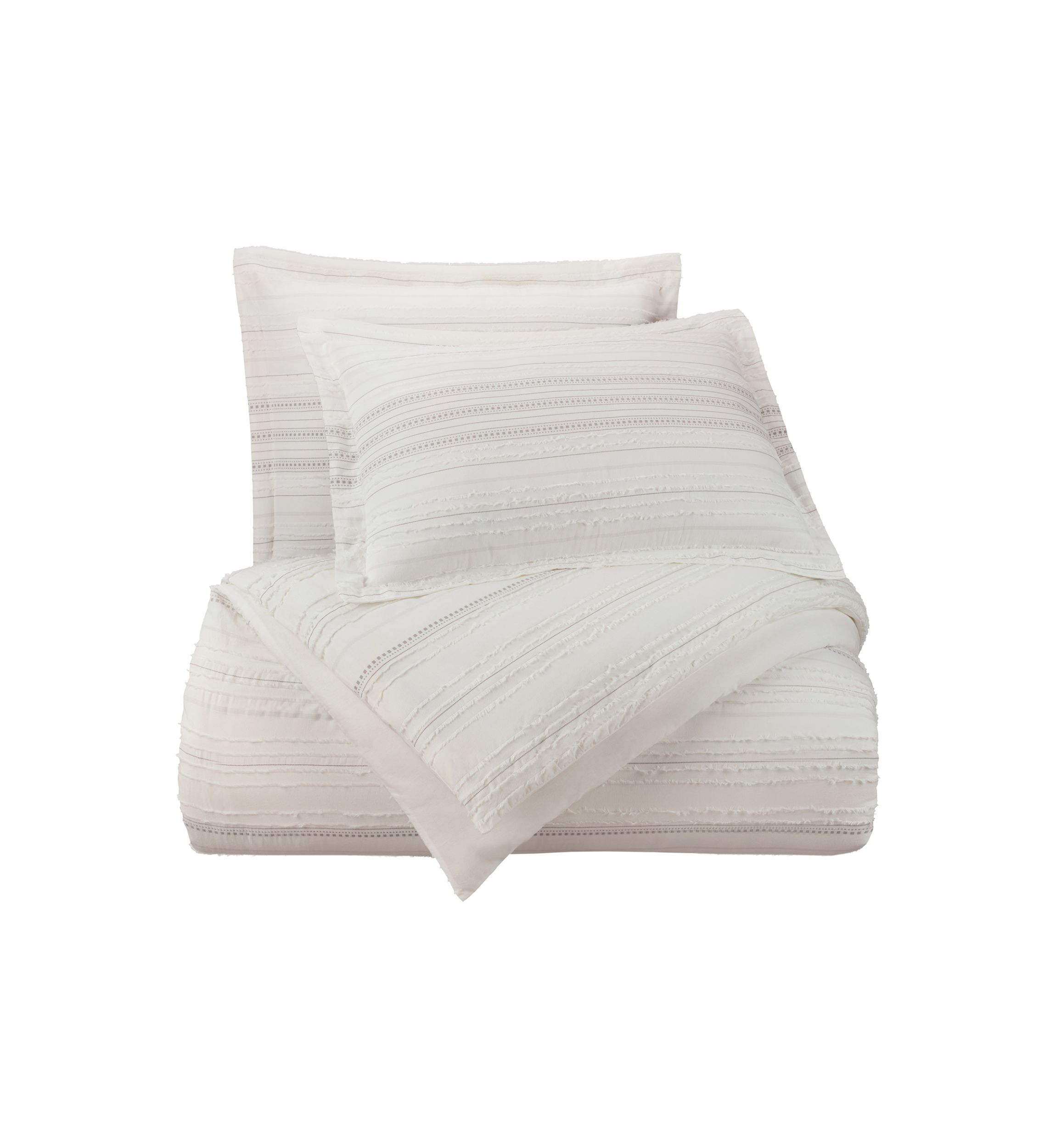 Oceanside Gray/White Comforter Set