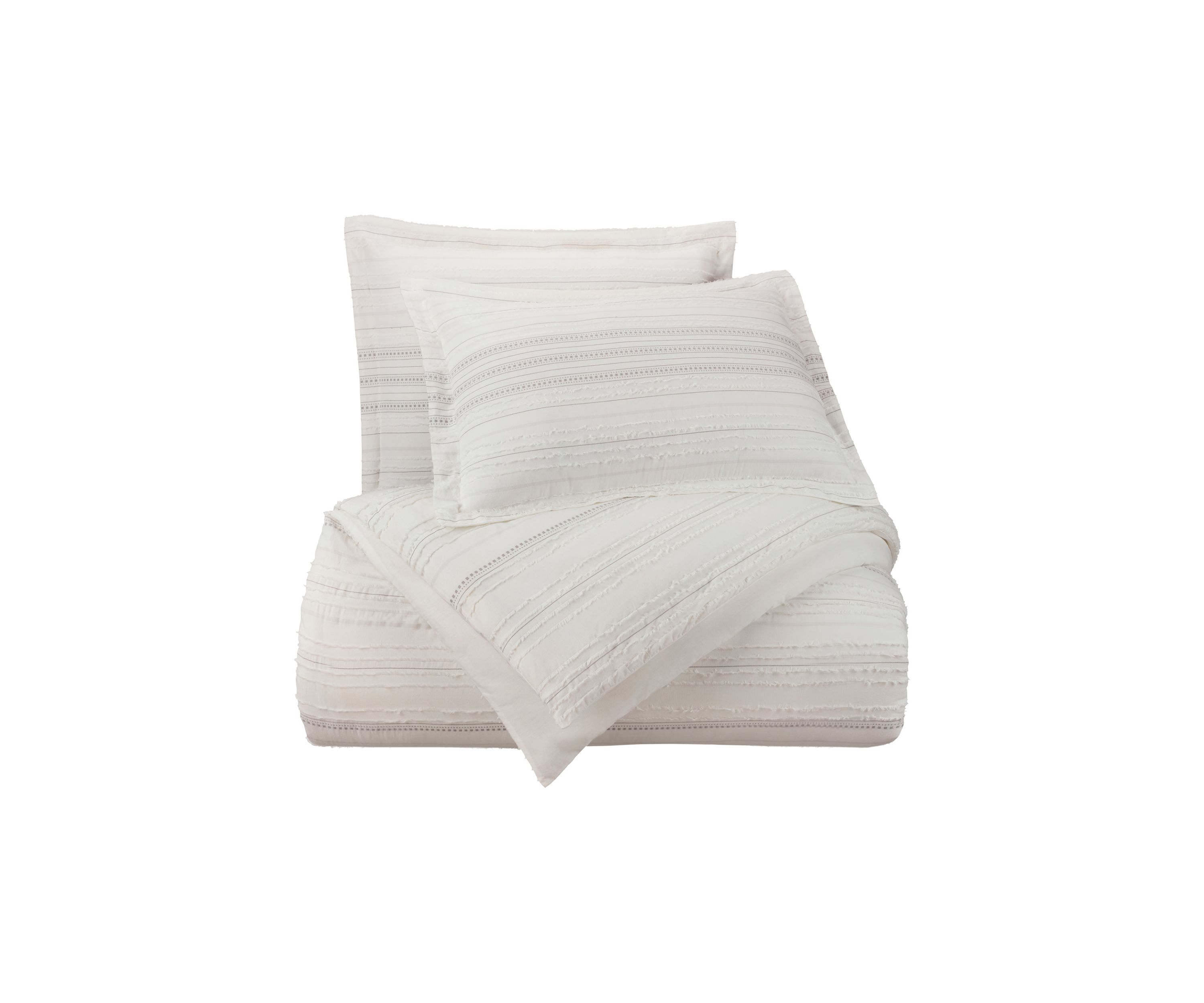 Oceanside Gray/White Comforter Set