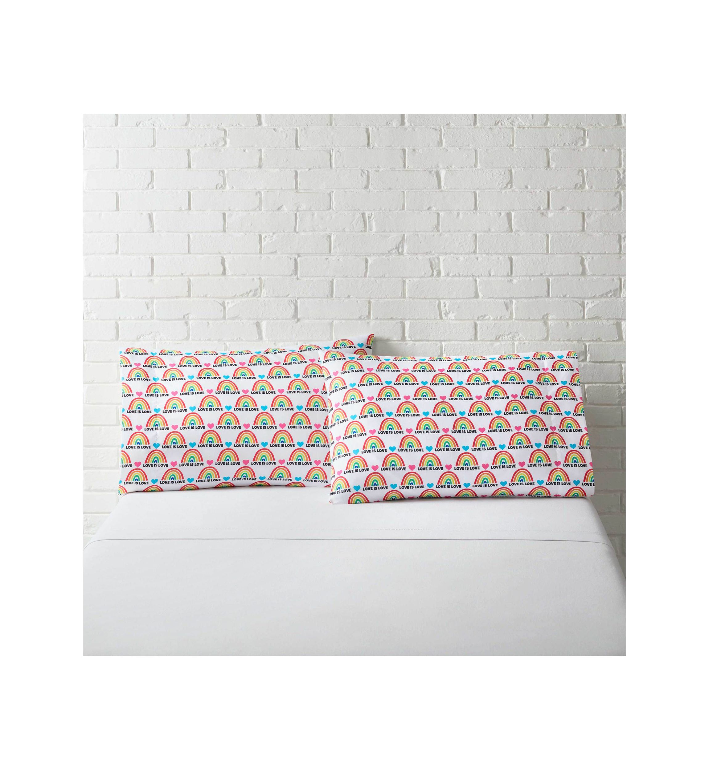Rainbow Party Pillowcase Pair 