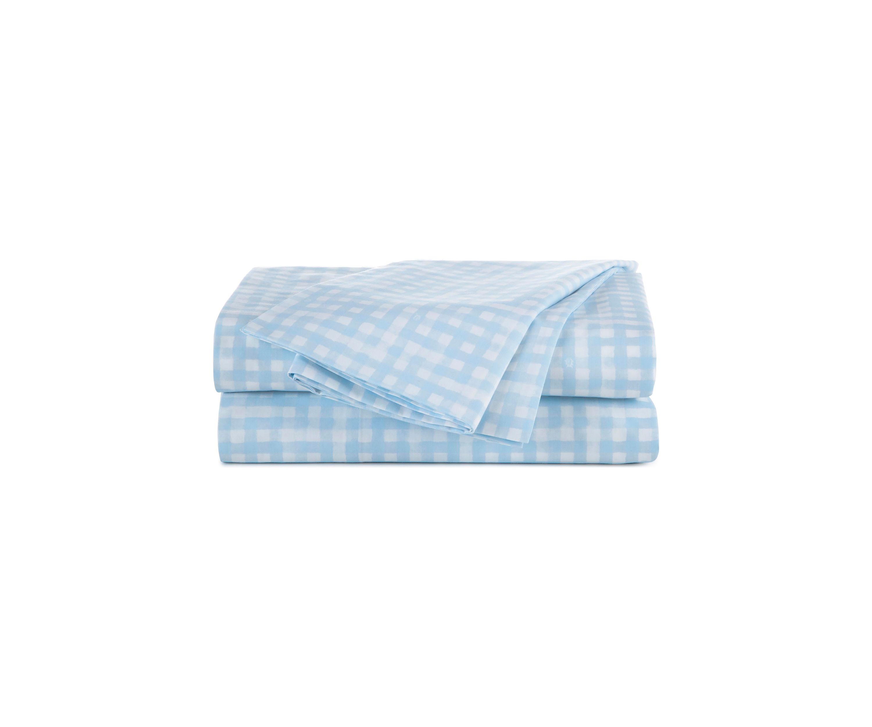  Beaufort Watercolor Gingham Sheet Set