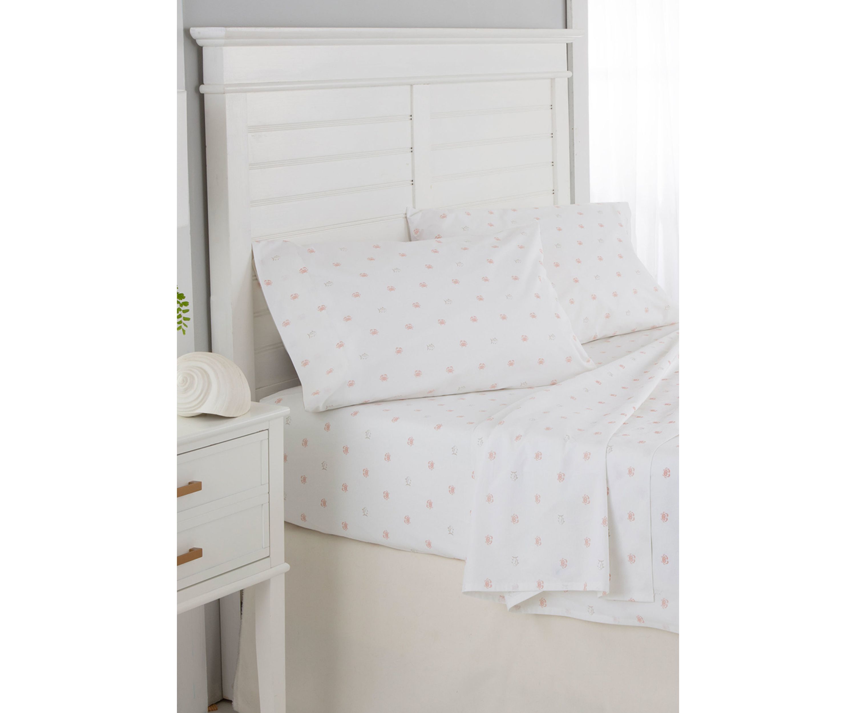 By The Shore Coral Sheet Set
