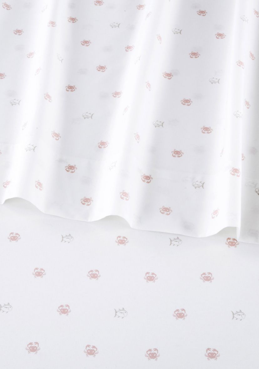 By The Shore Coral Sheet Set